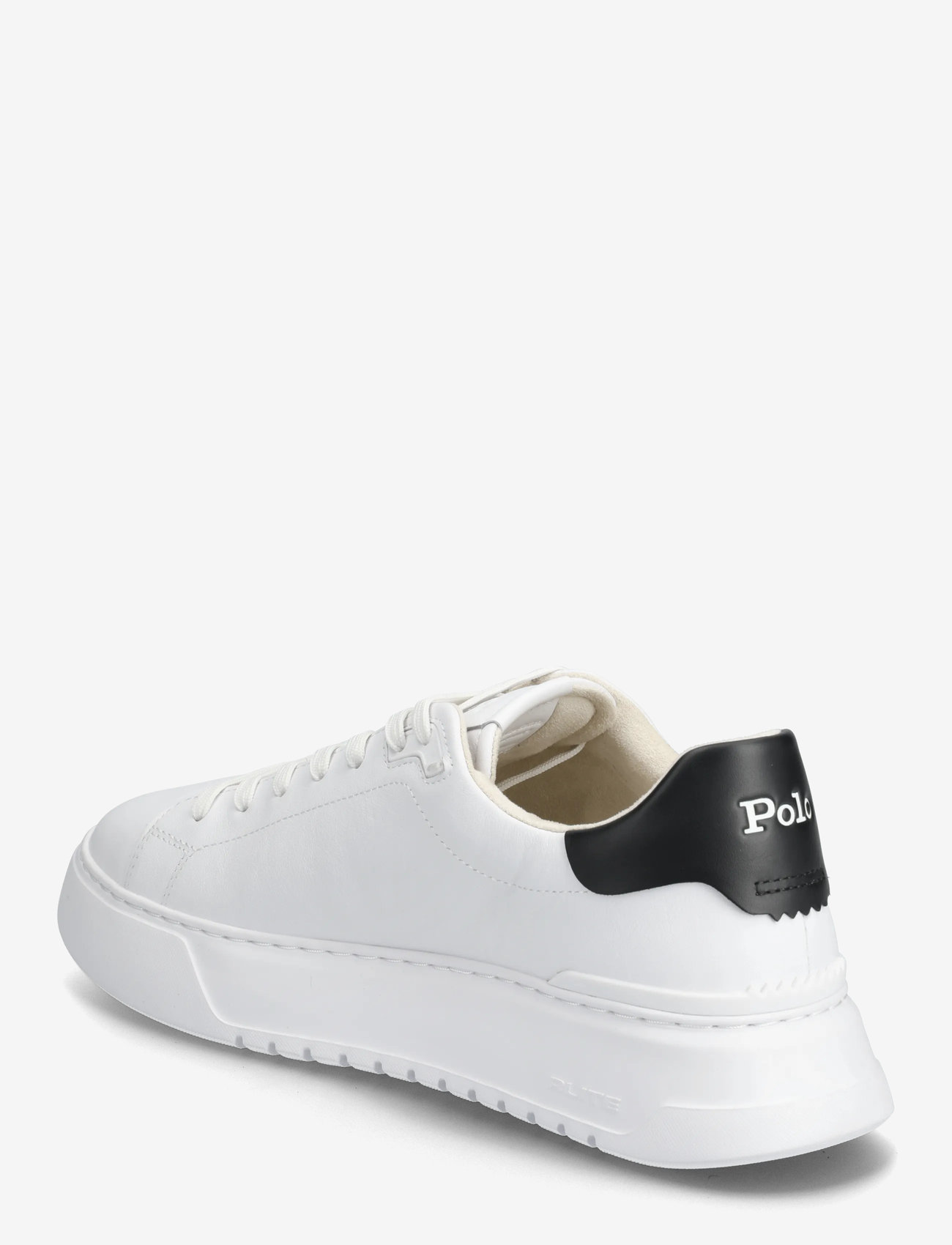 Polo Ralph Lauren - RLite Court Tumbled Leather Sneaker - lave sneakers - white/black - 2