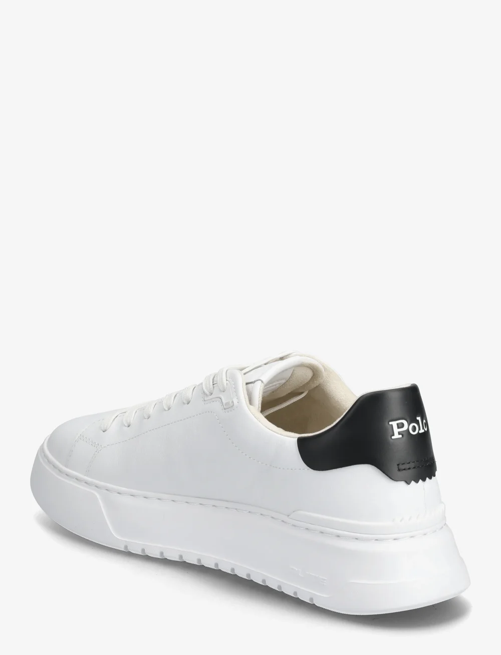 Polo Ralph Lauren - RLite Court Tumbled Leather Sneaker - niedriger schnitt - white/black - 2
