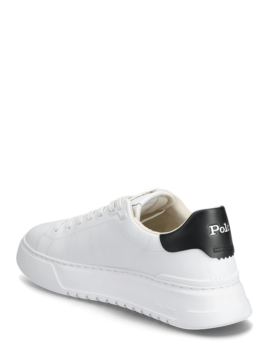 Polo Ralph Lauren - LEATHER-RLITE COURT-SK-LTL - zemi sporta apavi - white/black - 2