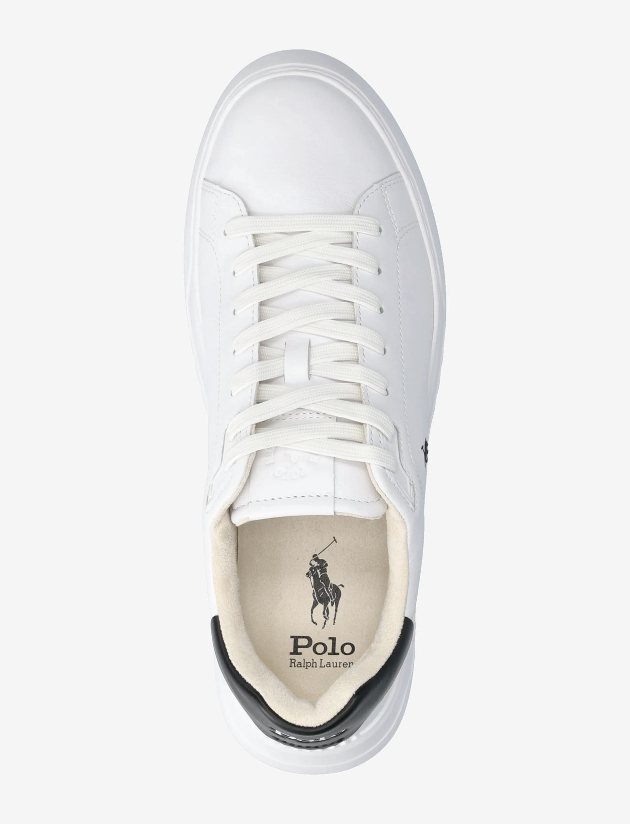 Polo Ralph Lauren - RLite Court Tumbled Leather Sneaker - lave sneakers - white/black - 3