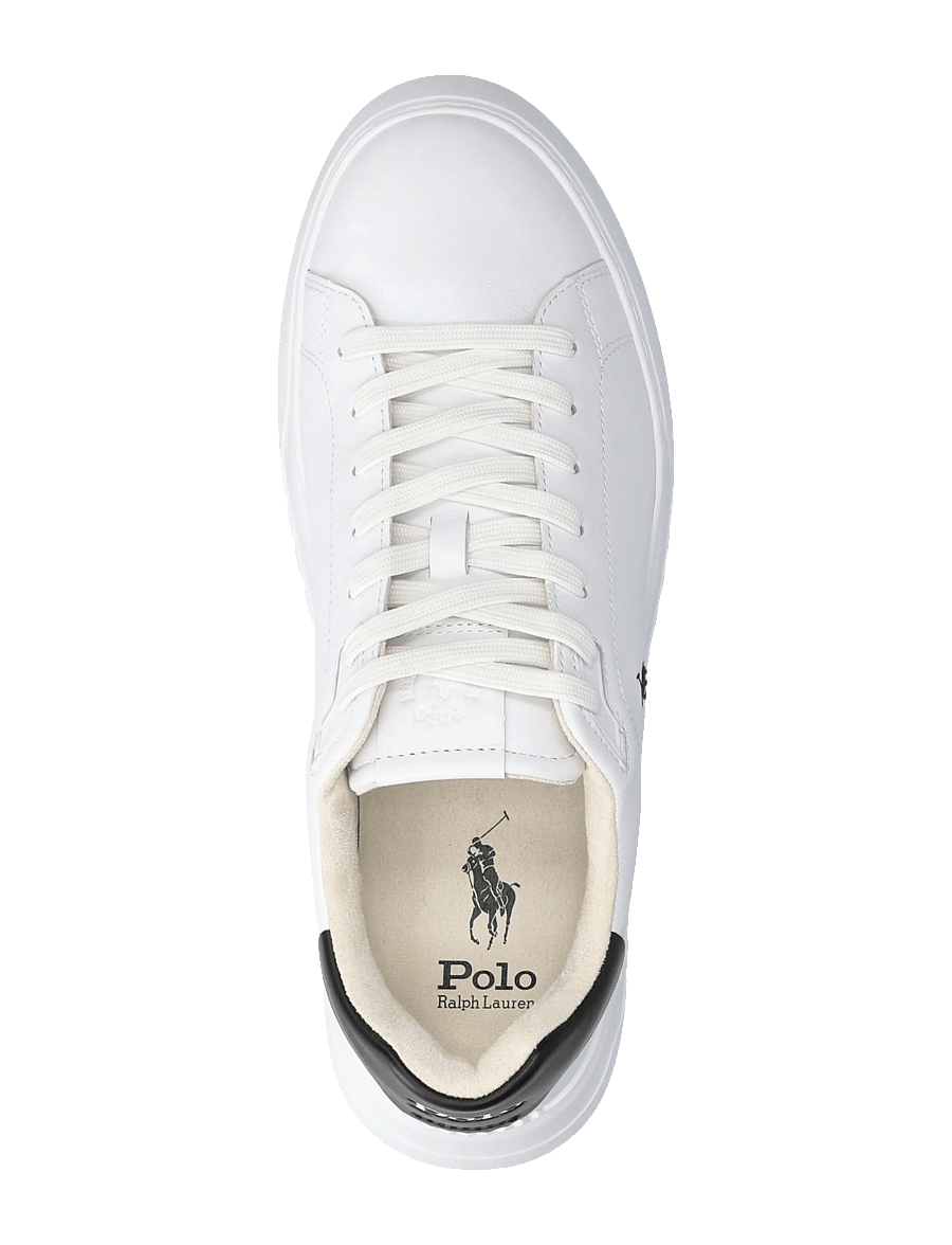Polo Ralph Lauren - LEATHER-RLITE COURT-SK-LTL - zemi sporta apavi - white/black - 3