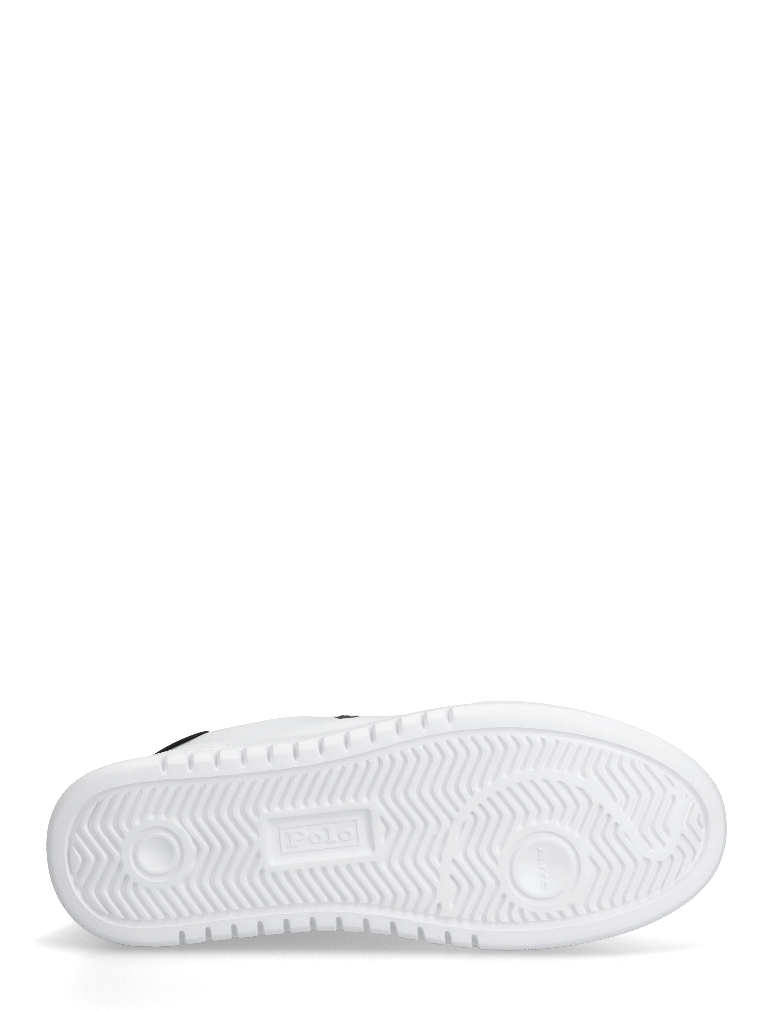 Polo Ralph Lauren - LEATHER-RLITE COURT-SK-LTL - zemi sporta apavi - white/black - 4