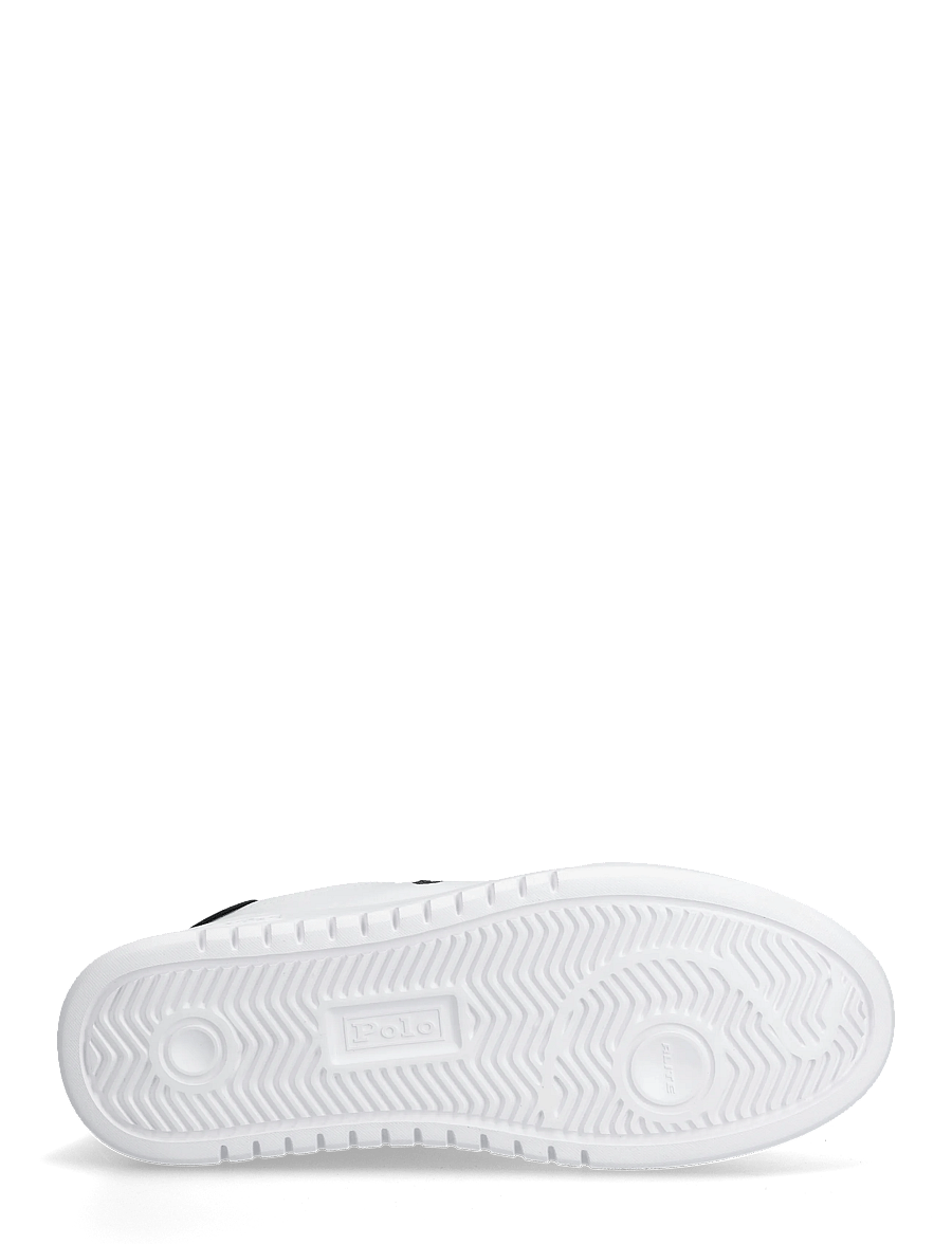 Polo Ralph Lauren - LEATHER-RLITE COURT-SK-LTL - zemi sporta apavi - white/black - 4