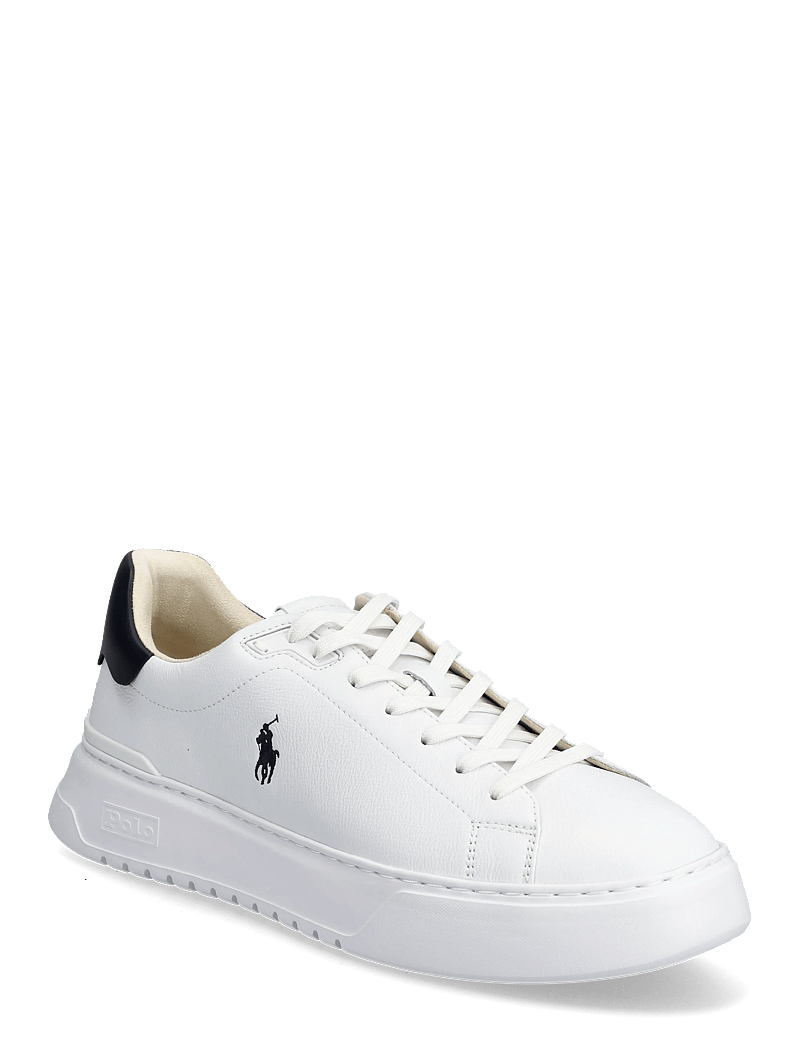 Polo Ralph Lauren - RLite Court Tumbled Leather Sneaker - niedriger schnitt - white/navy - 0