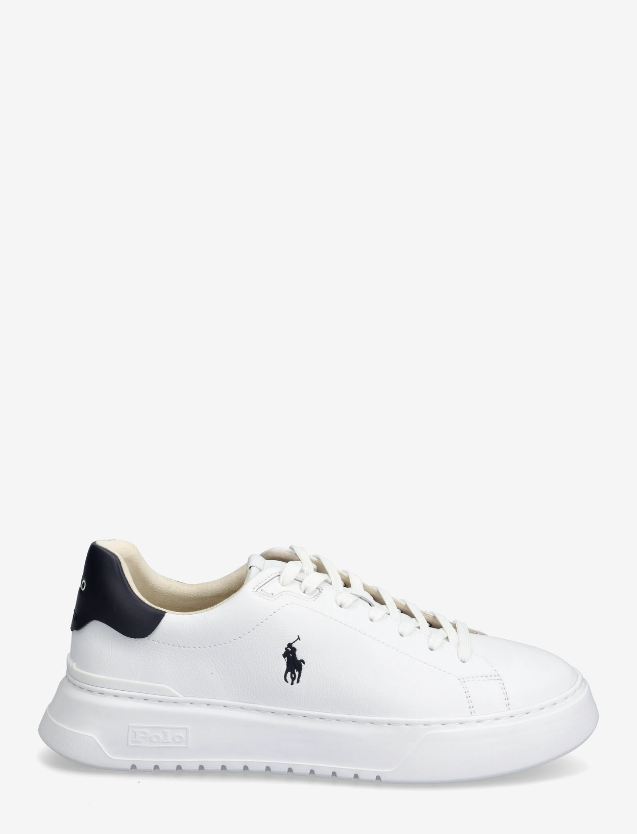 Polo Ralph Lauren - RLite Court Tumbled Leather Sneaker - niedriger schnitt - white/navy - 1