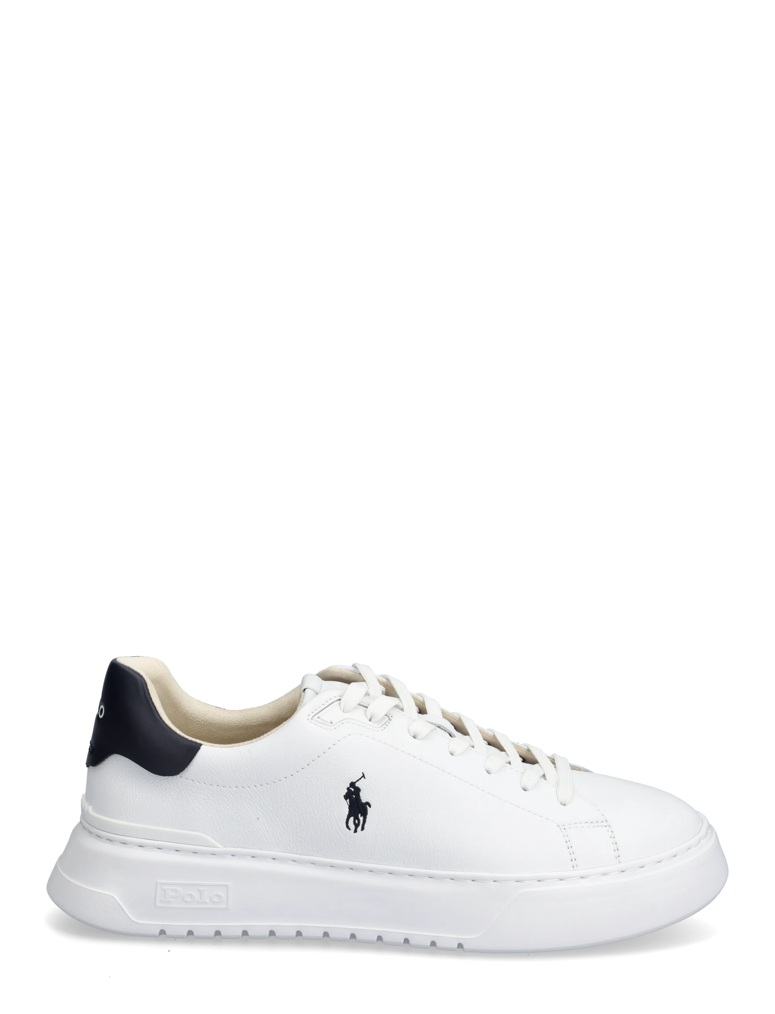 Polo Ralph Lauren - LEATHER-RLITE COURT-SK-LTL - baskets basses - white/navy - 1