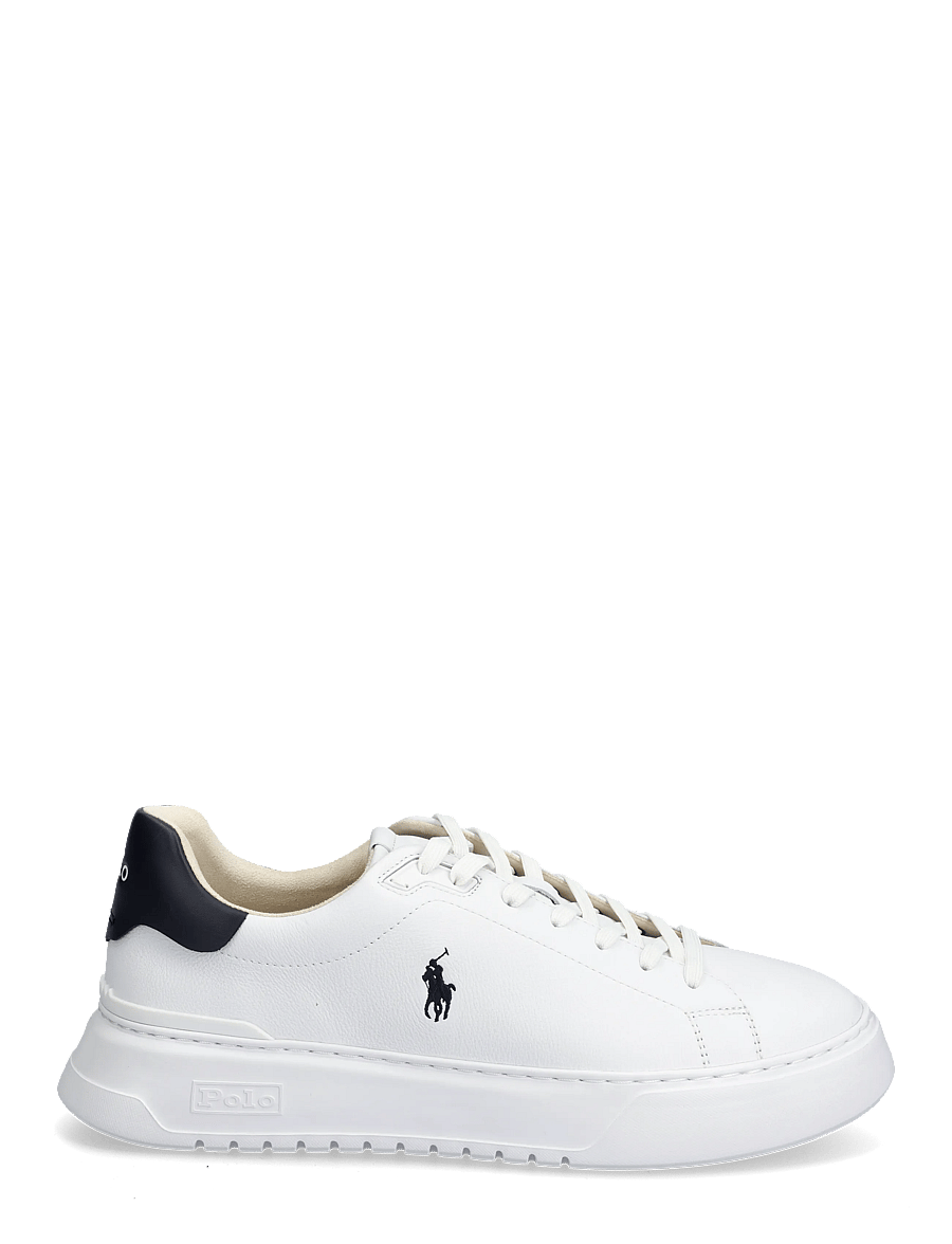 Polo Ralph Lauren - LEATHER-RLITE COURT-SK-LTL - baskets basses - white/navy - 1
