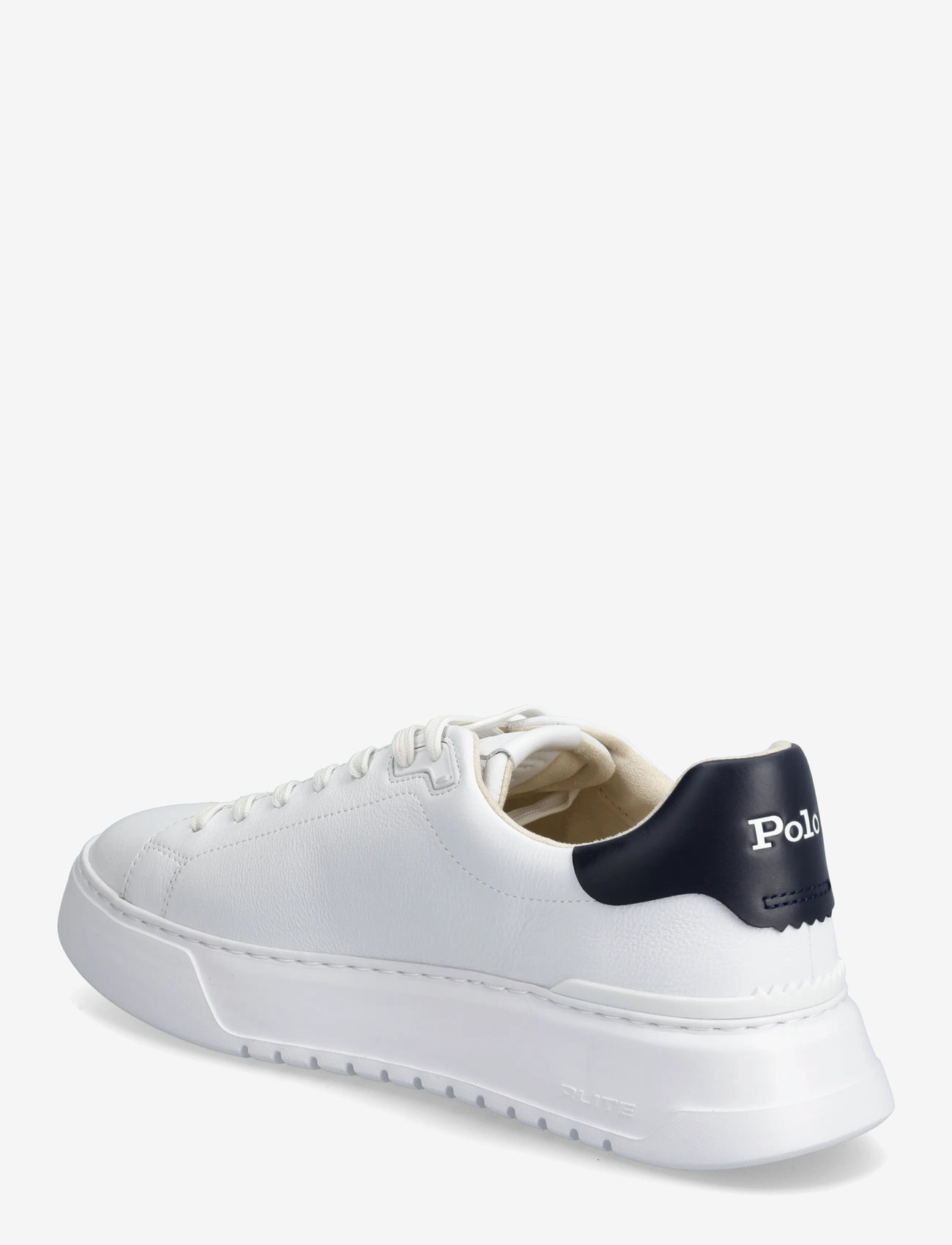 Polo Ralph Lauren - RLite Court Tumbled Leather Sneaker - niedriger schnitt - white/navy - 2