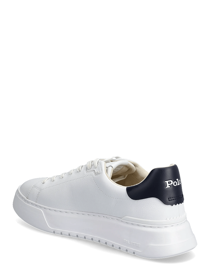 Polo Ralph Lauren - RLite Court Tumbled Leather Sneaker - niedriger schnitt - white/navy - 2