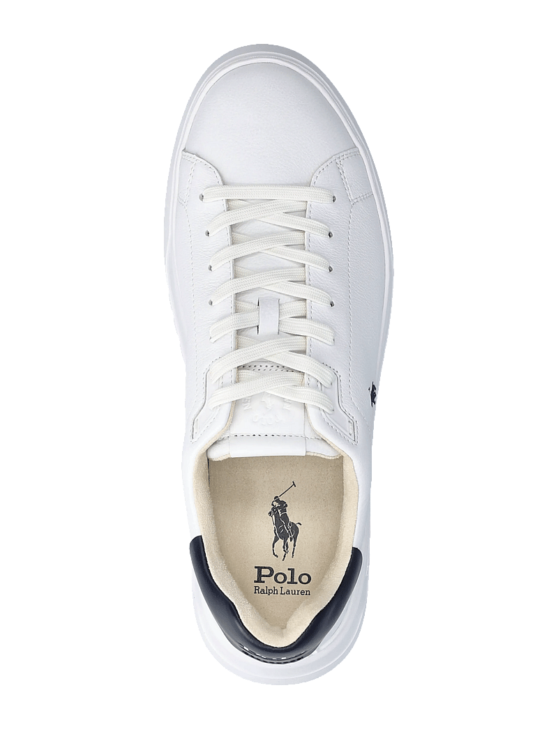 Polo Ralph Lauren - RLite Court Tumbled Leather Sneaker - niedriger schnitt - white/navy - 3