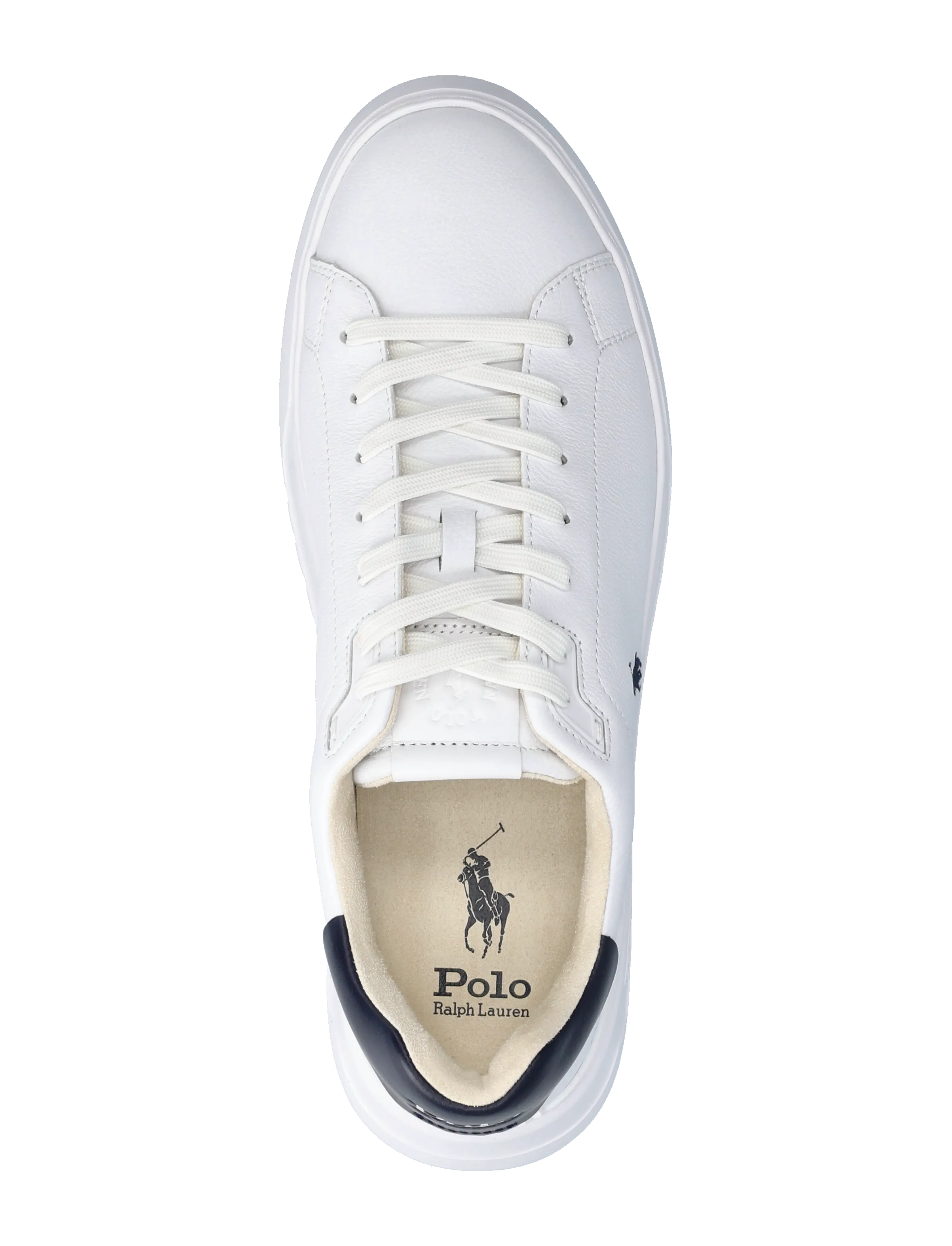 Polo Ralph Lauren - LEATHER-RLITE COURT-SK-LTL - baskets basses - white/navy - 3