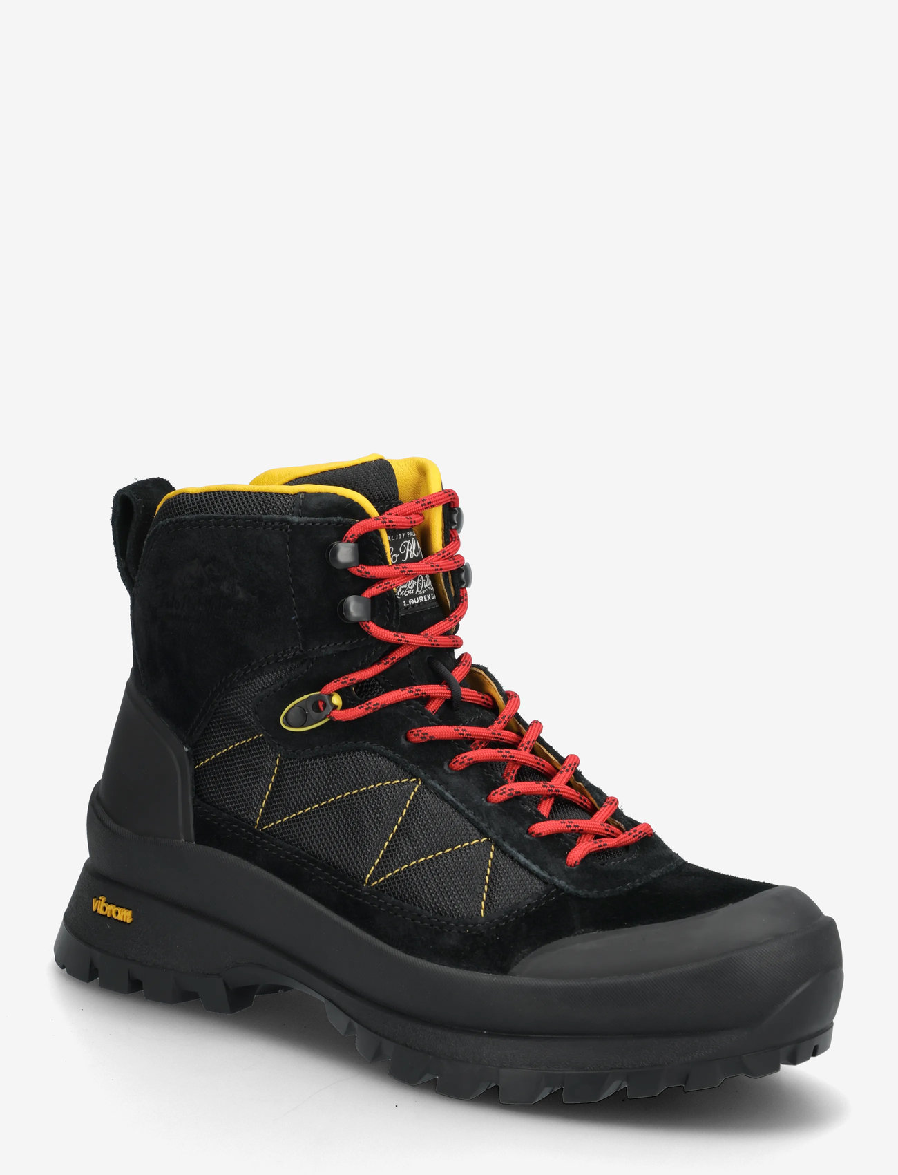 Polo Ralph Lauren - Logan Suede-Paneled Trail Boot - wanderschuhe - black/multi - 0