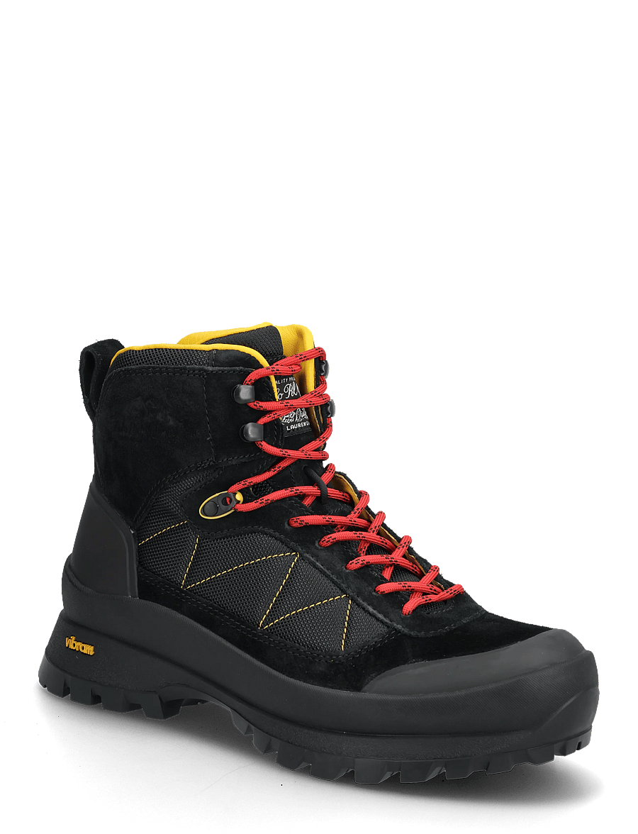 Polo Ralph Lauren - Logan Suede-Paneled Trail Boot - hiking shoes - black/multi - 0