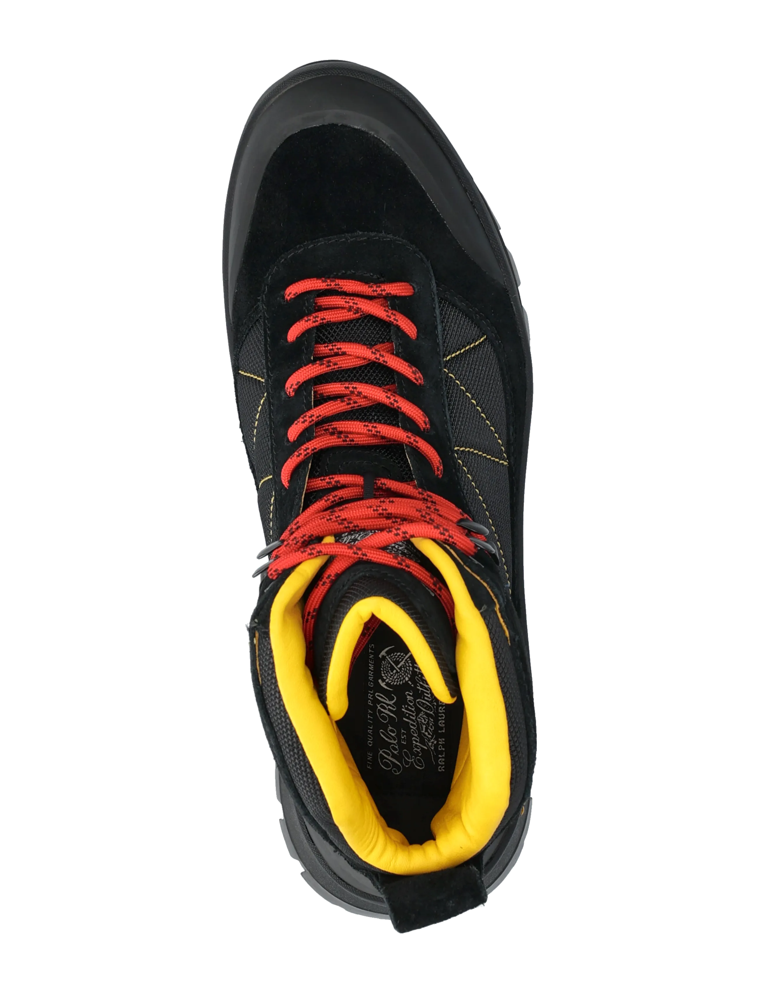 Polo Ralph Lauren - Logan Suede-Paneled Trail Boot - hiking shoes - black/multi - 3