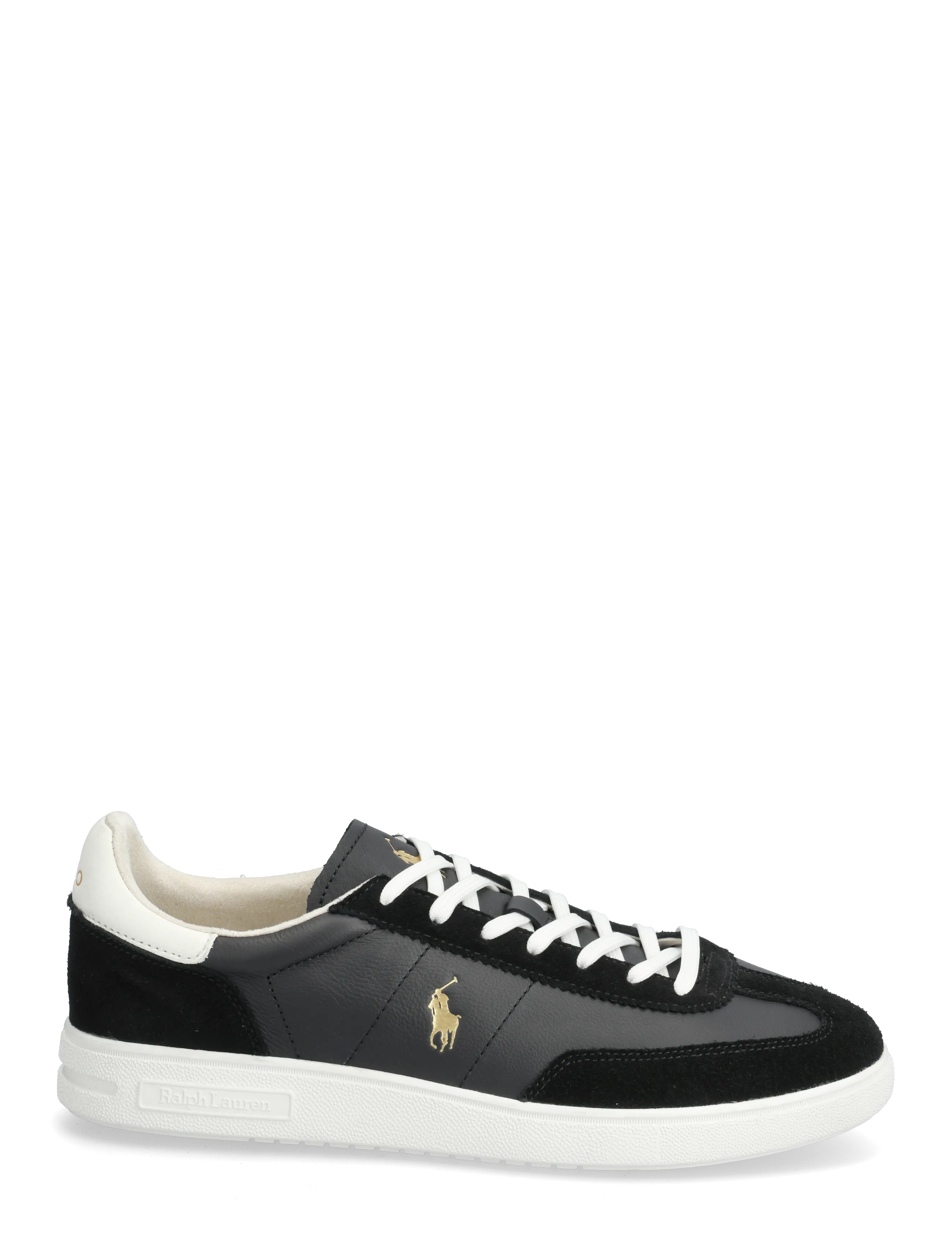 Polo Ralph Lauren - Bedford Leather-Suede Sneaker - black - 1