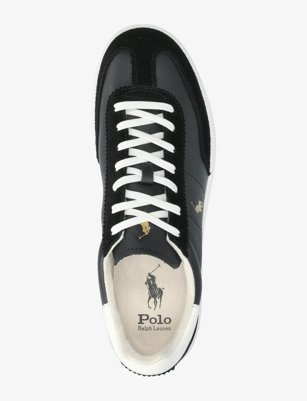 Polo Ralph Lauren - Bedford Leather-Suede Sneaker - tennised - black - 3