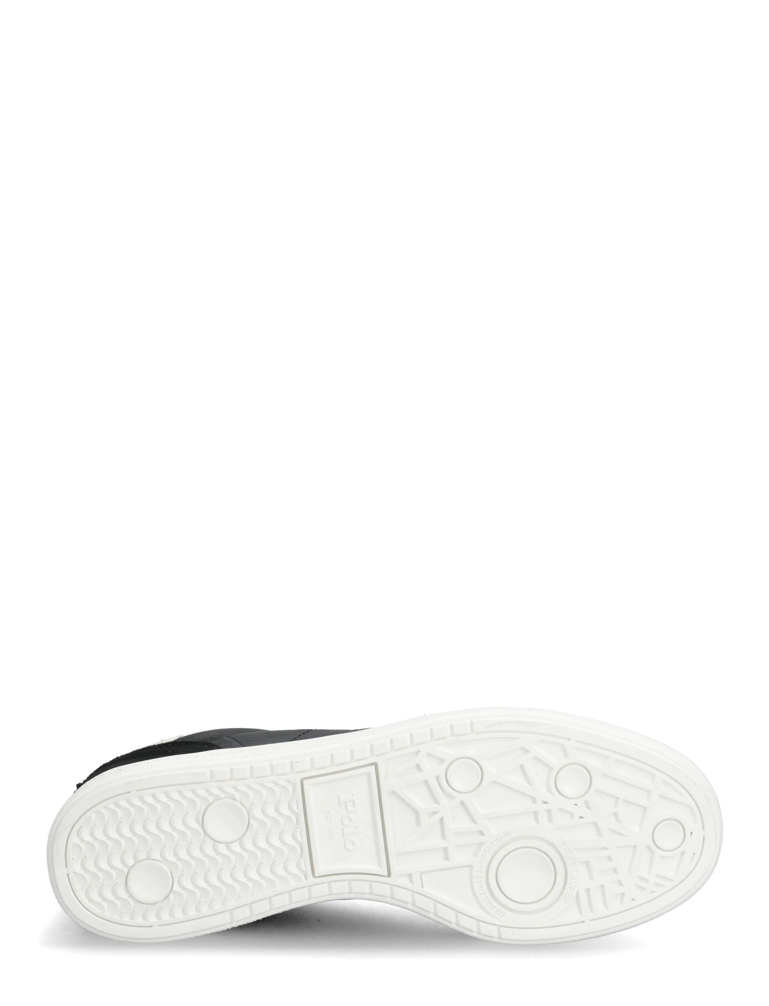 Polo Ralph Lauren - Bedford Leather-Suede Sneaker - black - 4