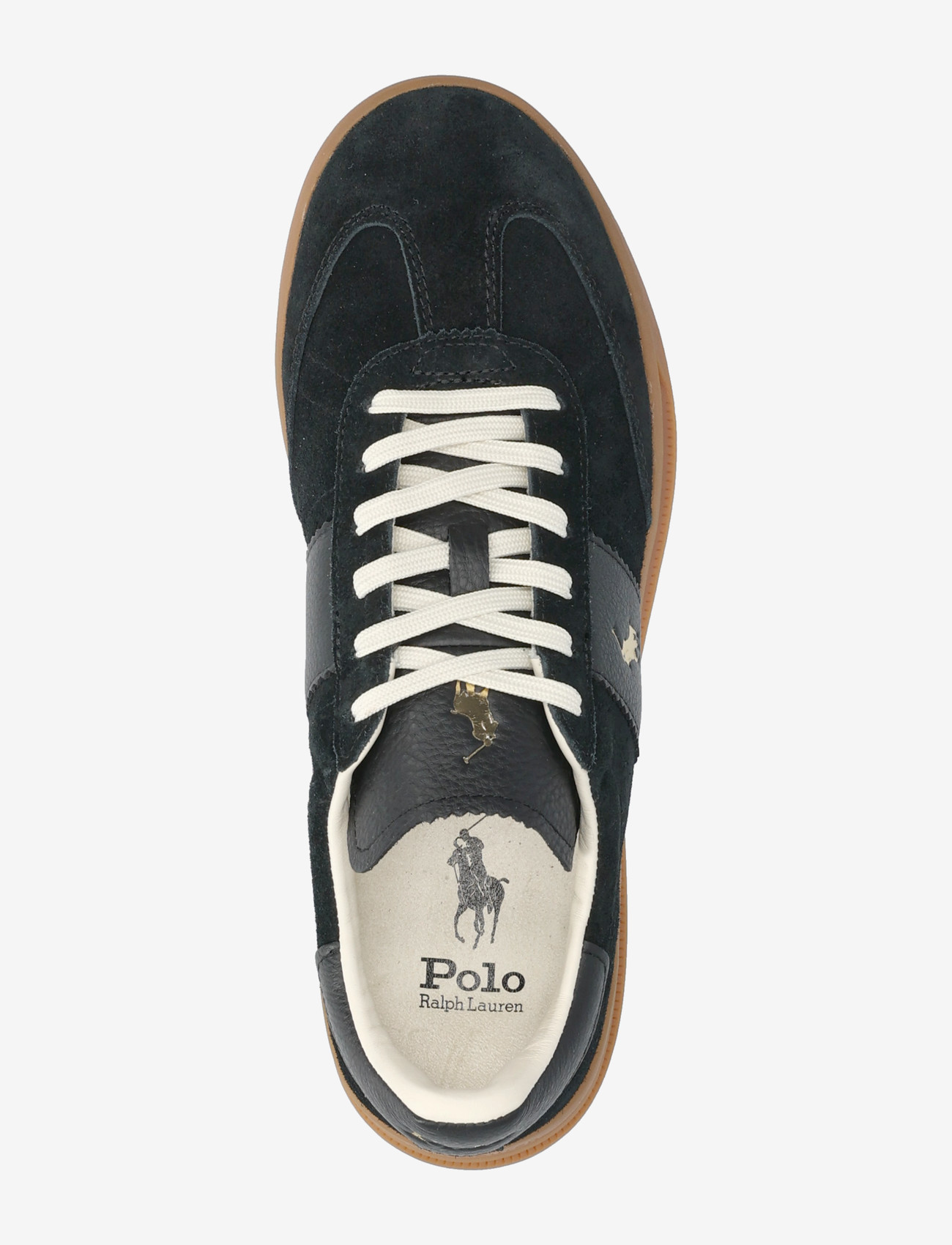 Polo Ralph Lauren - Heritage Aera Suede Sneaker - låga sneakers - black - 3