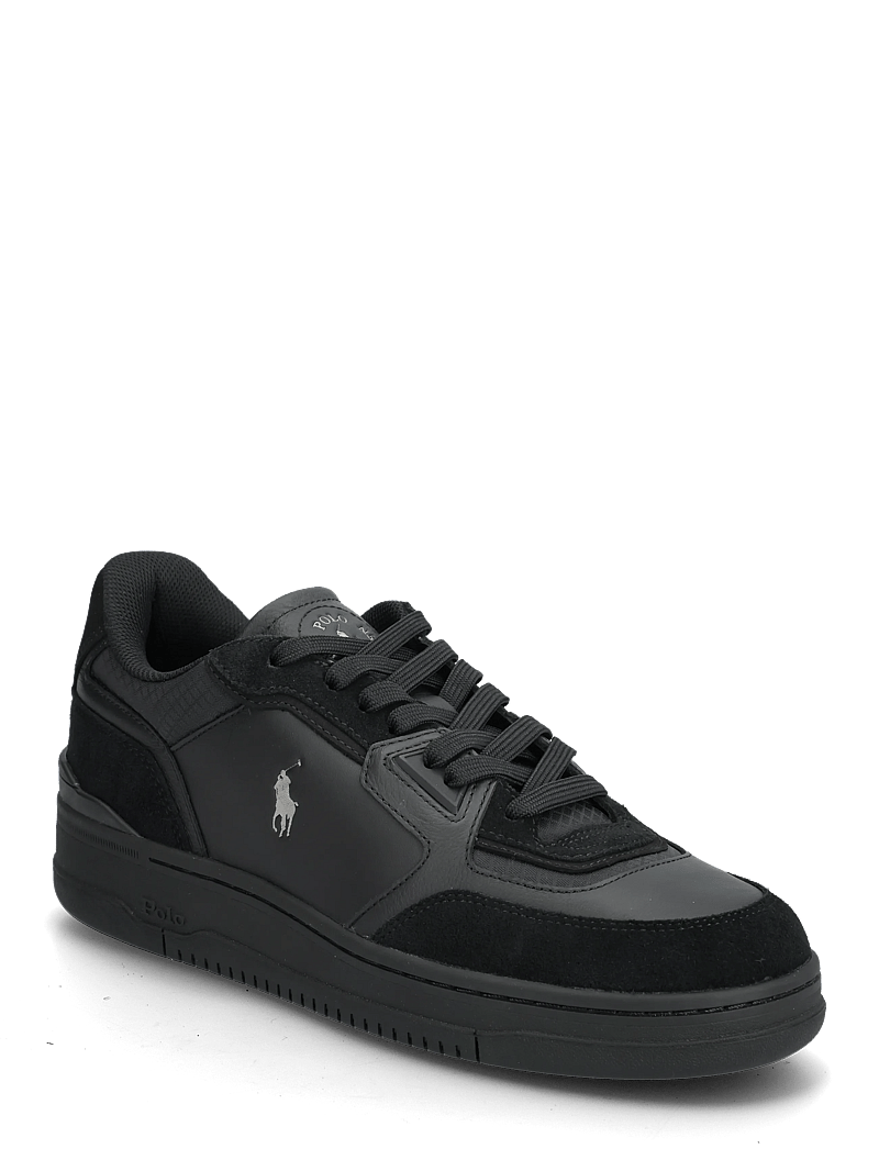 Polo Ralph Lauren - Open Masters Leather-Suede Sneaker - niedriger schnitt - black/grey - 0