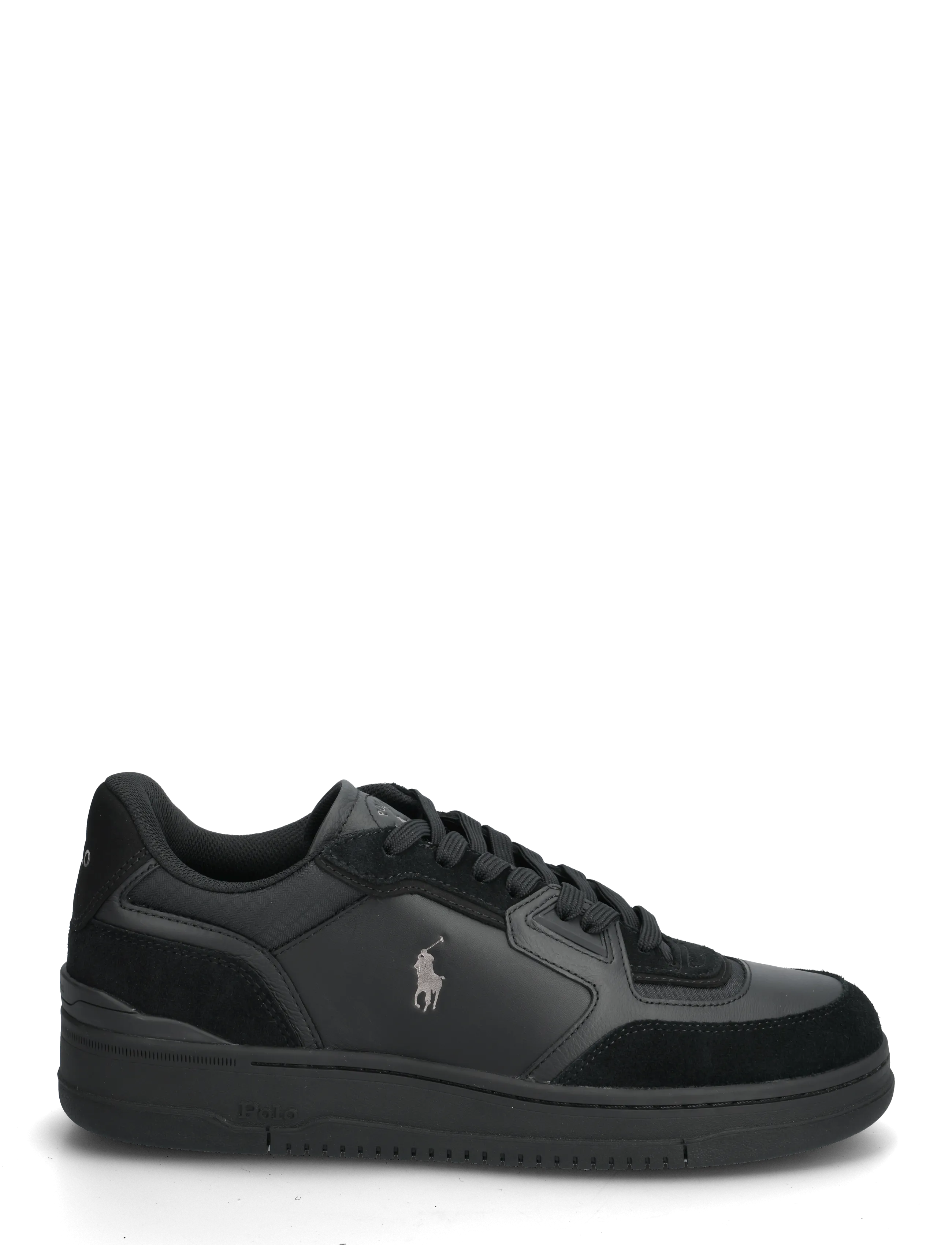 Polo Ralph Lauren - Open Masters Leather-Suede Sneaker - lave sneakers - black/grey - 1