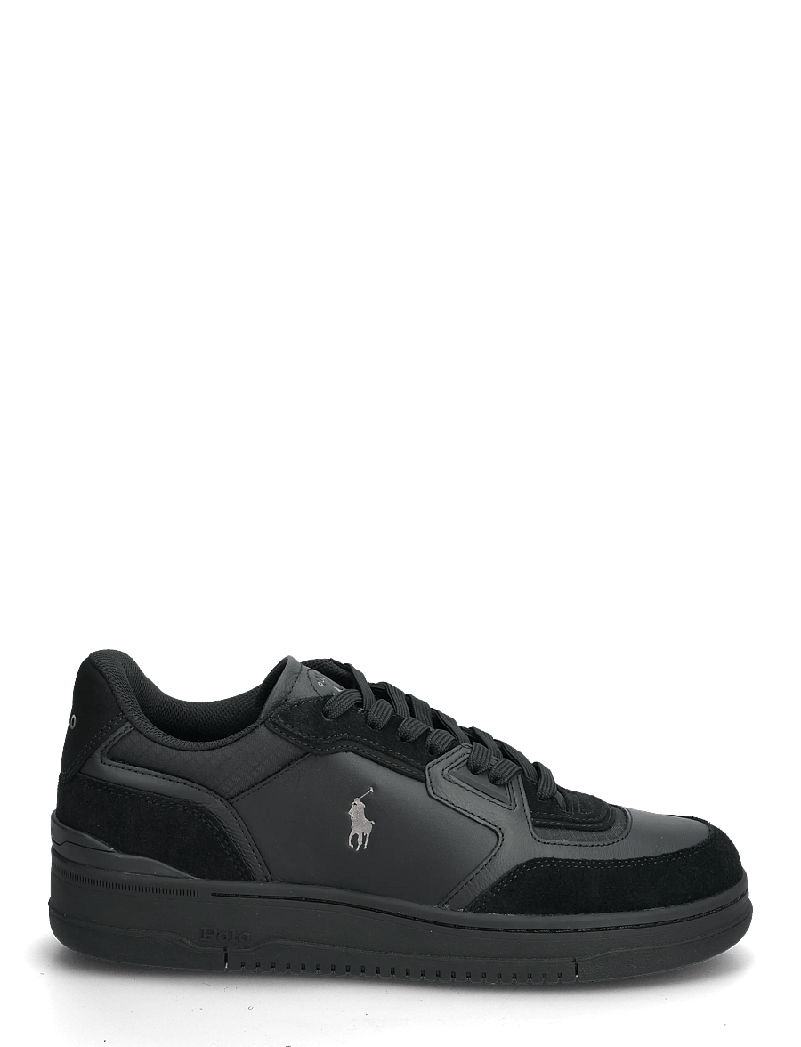 Polo Ralph Lauren - Open Masters Leather-Suede Sneaker - lave sneakers - black/grey - 1