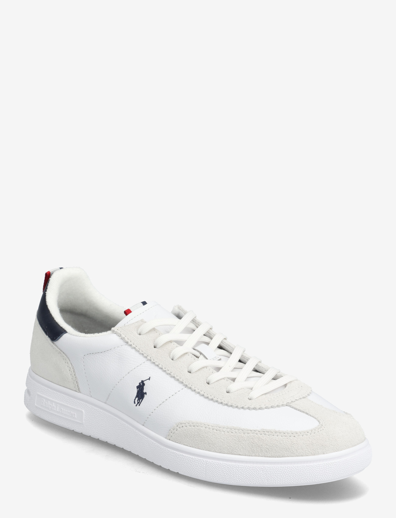 Polo Ralph Lauren - Bedford Leather-Suede Sneaker - niedriger schnitt - white/navy/red - 0