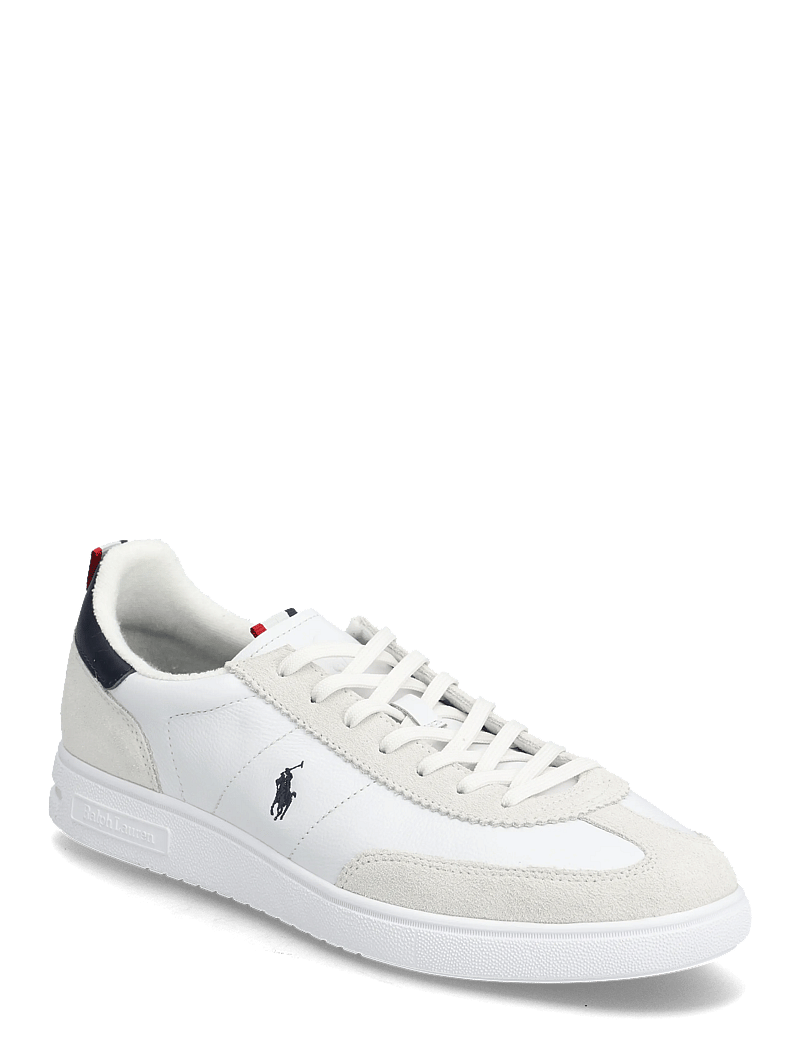 Polo Ralph Lauren - Bedford Leather-Suede Sneaker - niedriger schnitt - white/navy/red - 0