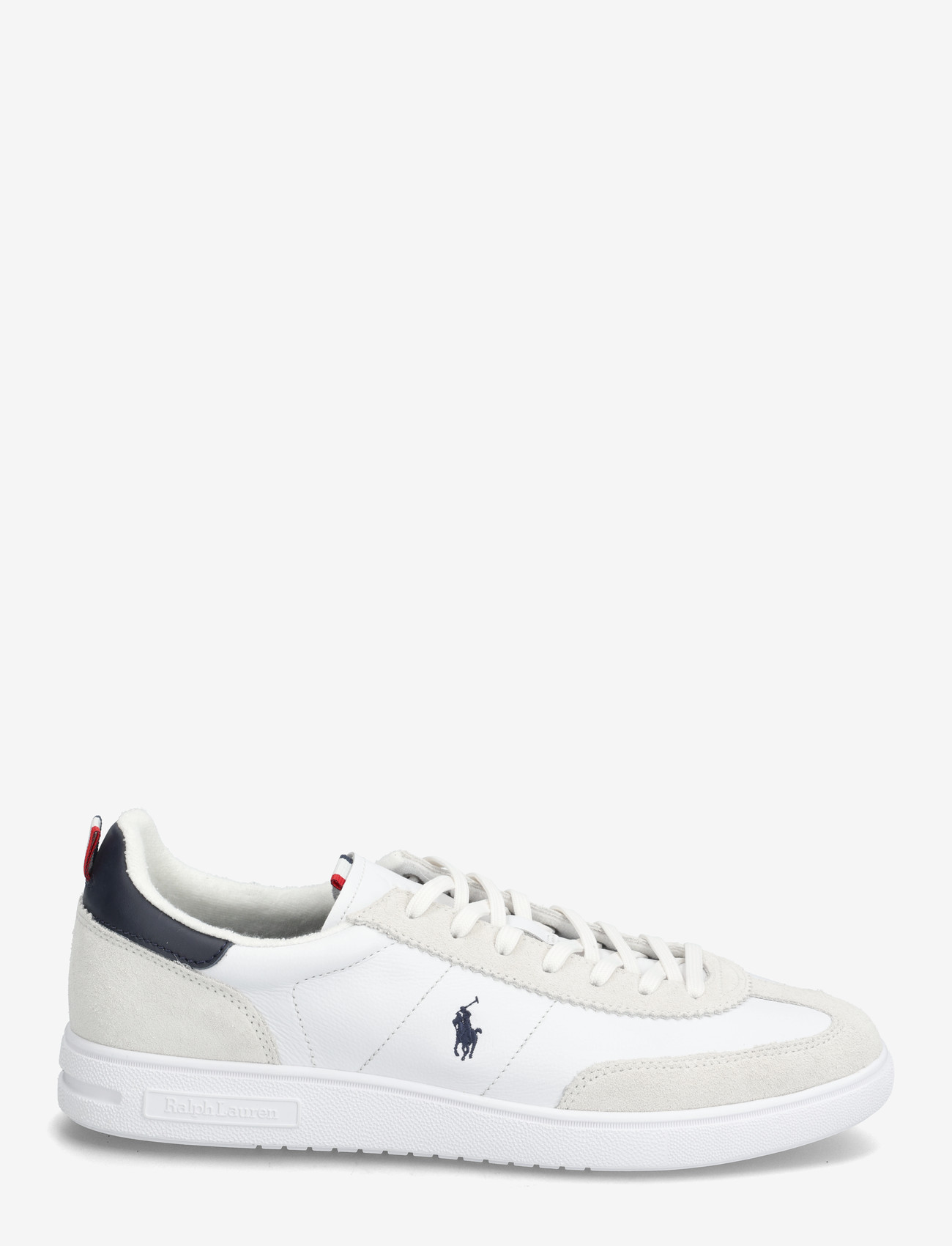 Polo Ralph Lauren - Bedford Leather-Suede Sneaker - niedriger schnitt - white/navy/red - 1
