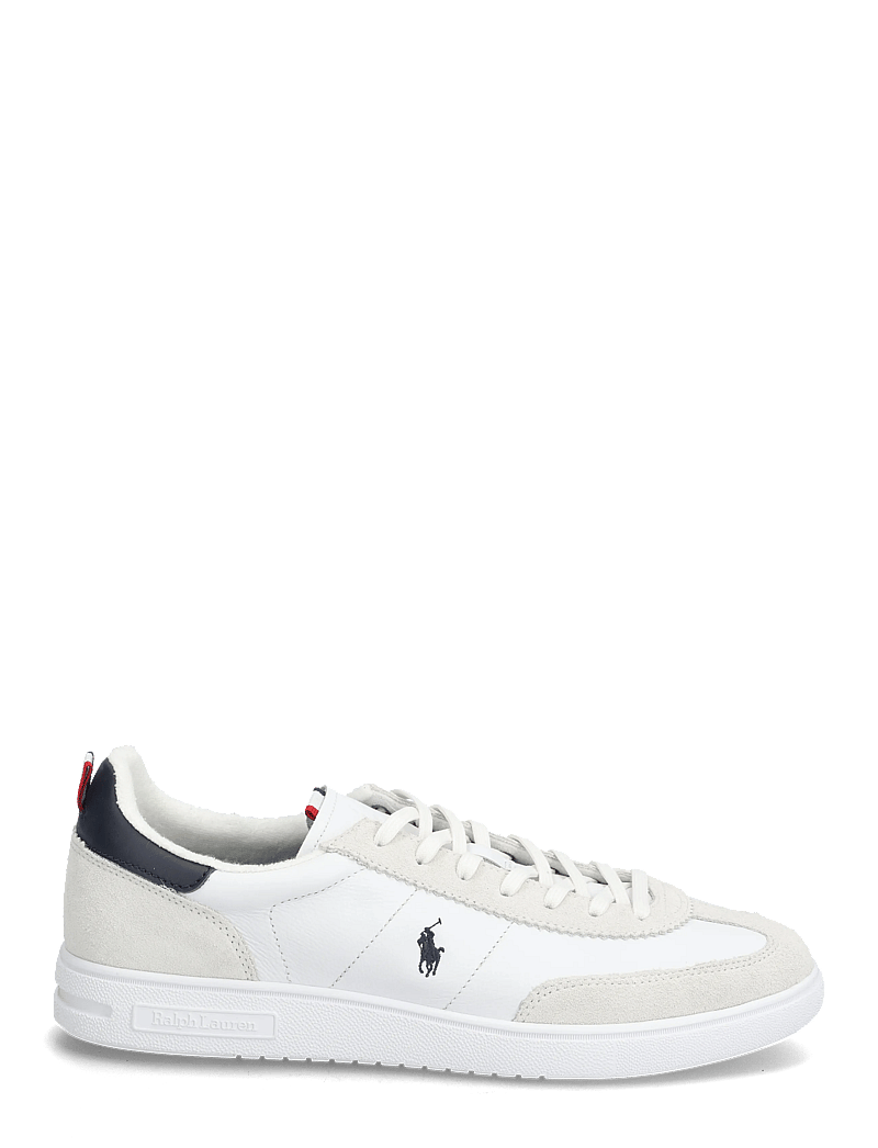 Polo Ralph Lauren - Bedford Leather-Suede Sneaker - niedriger schnitt - white/navy/red - 1
