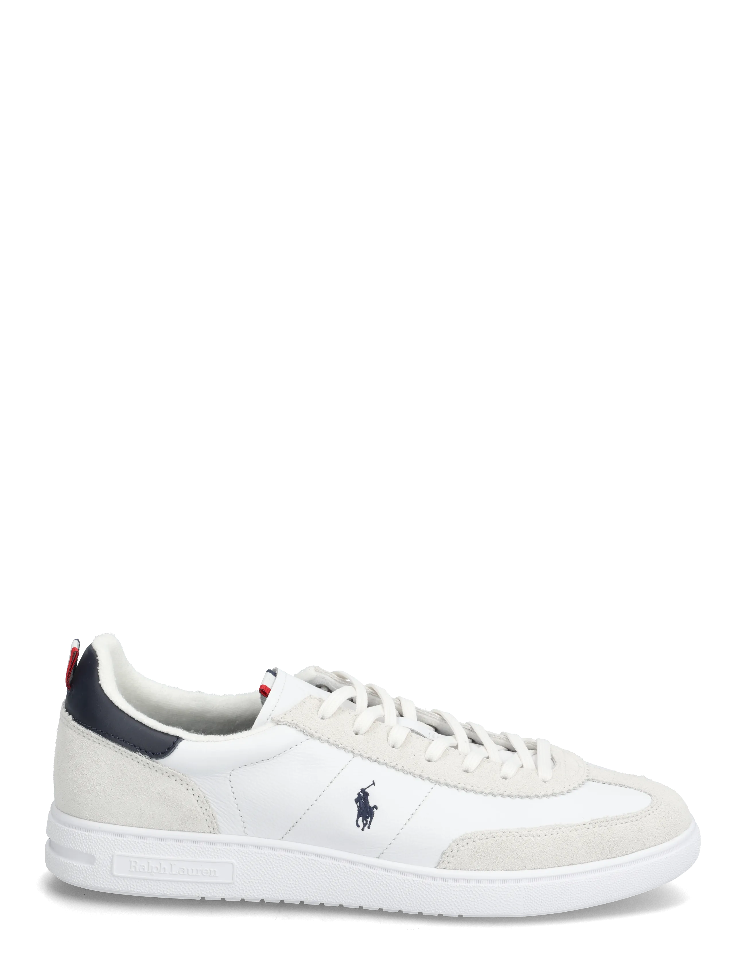 Polo Ralph Lauren - Bedford Leather-Suede Sneaker - lave sneakers - white/navy/red - 1