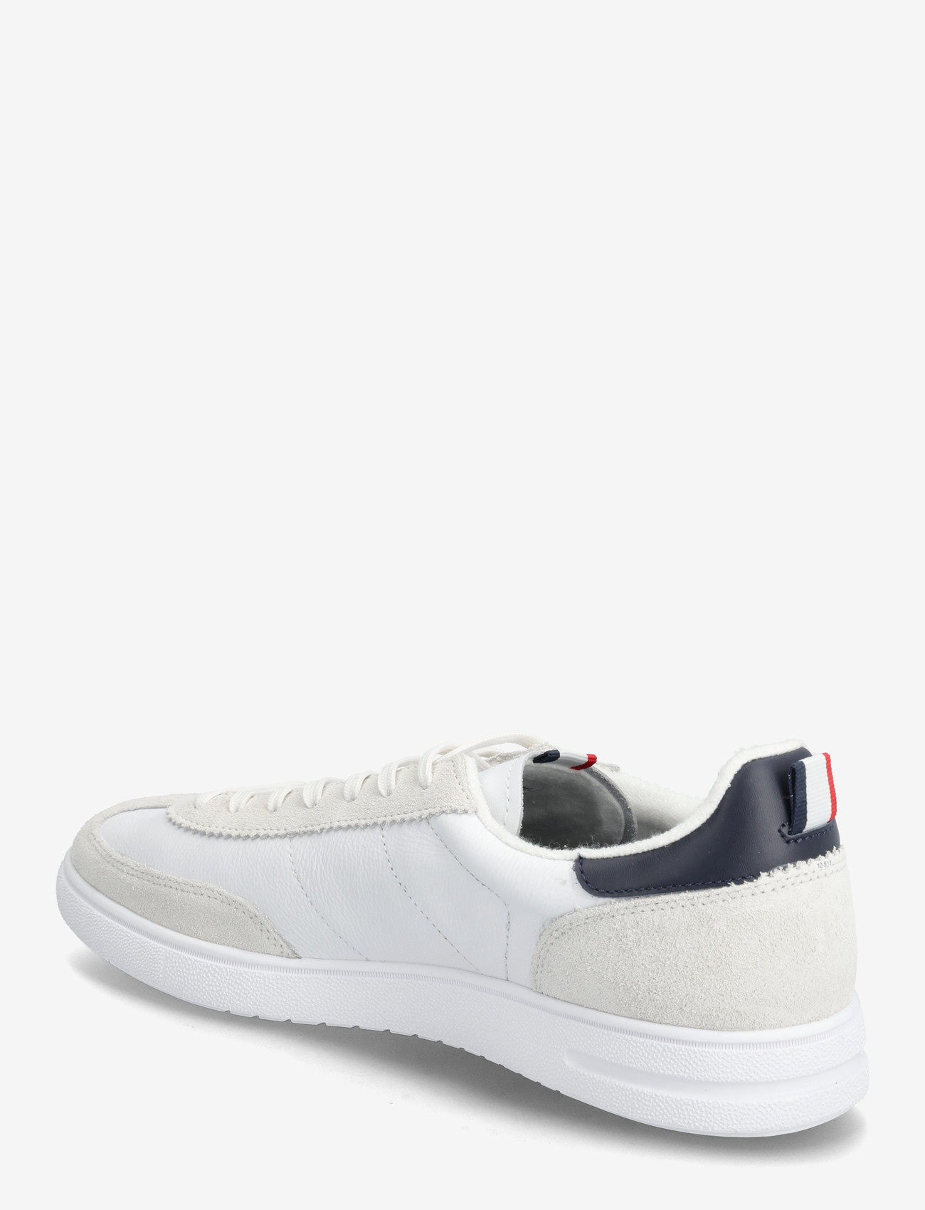Polo Ralph Lauren - Bedford Leather-Suede Sneaker - niedriger schnitt - white/navy/red - 2