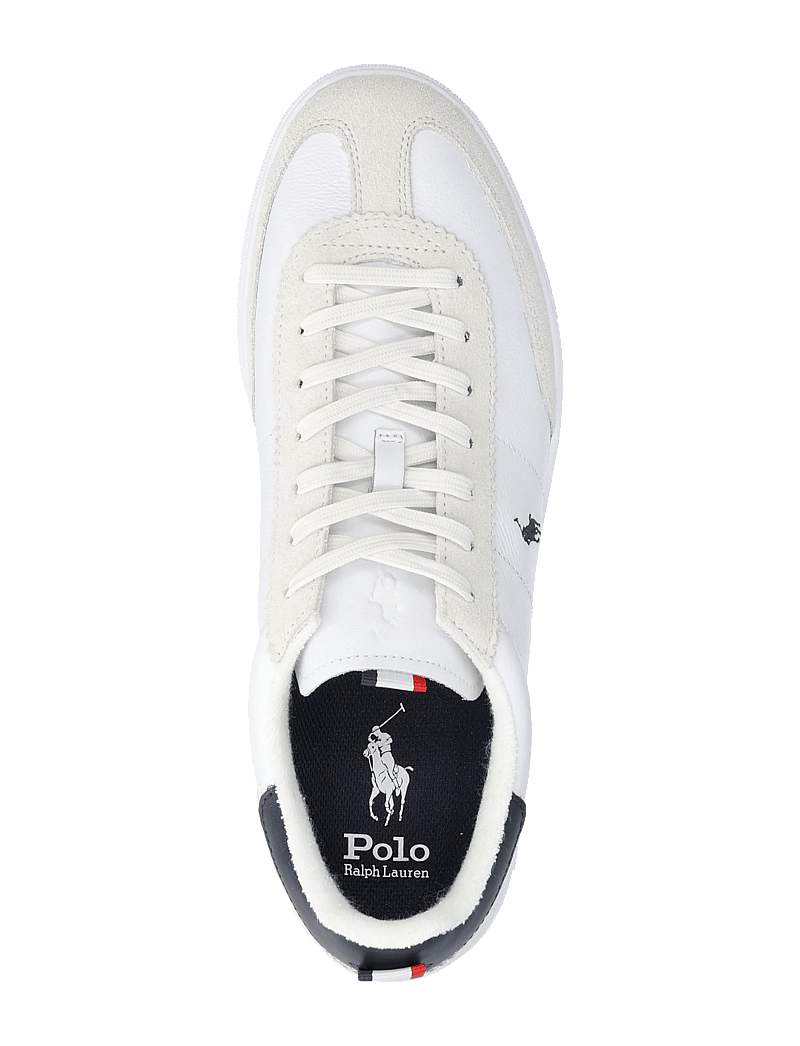 Polo Ralph Lauren - Bedford Leather-Suede Sneaker - niedriger schnitt - white/navy/red - 3
