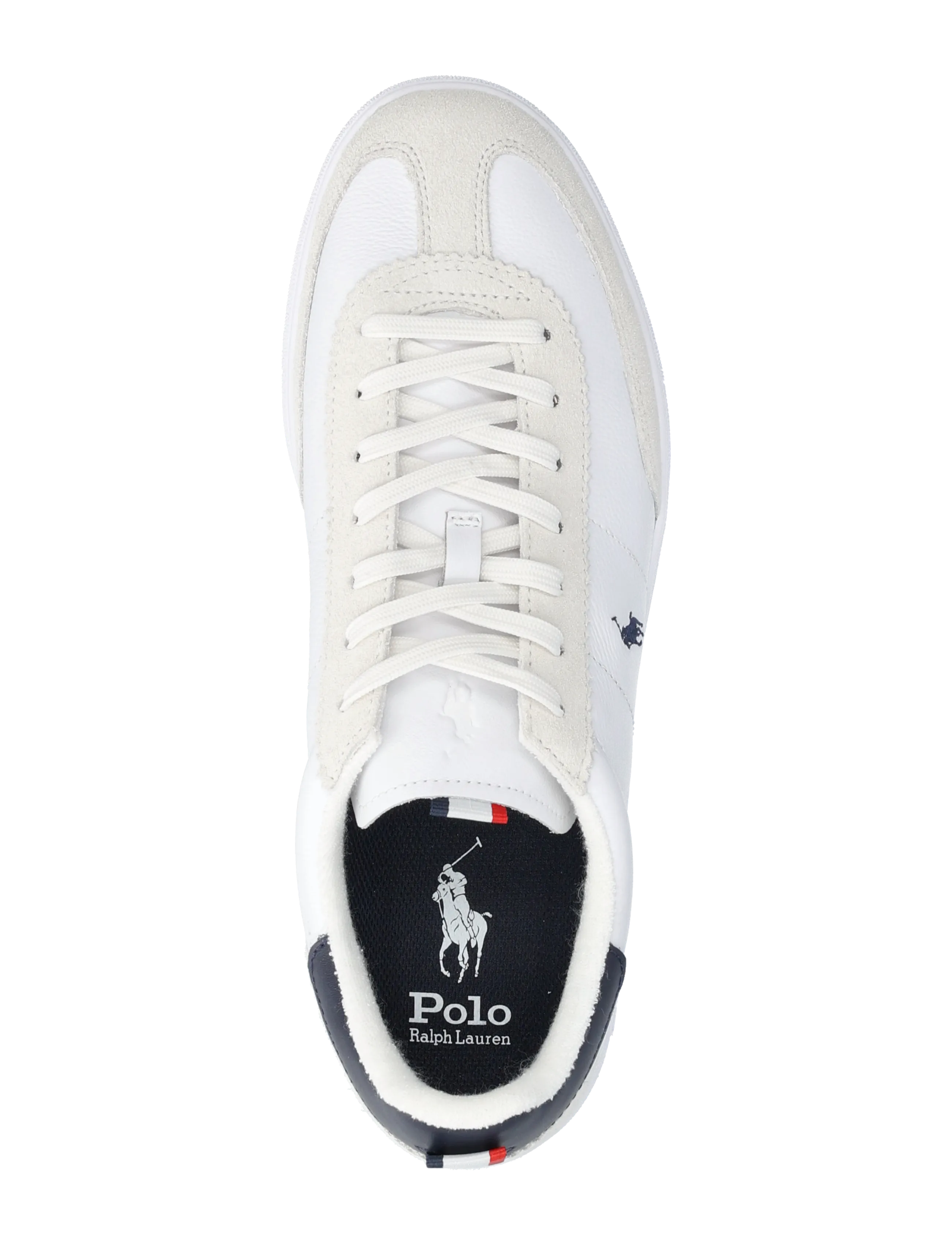 Polo Ralph Lauren - Bedford Leather-Suede Sneaker - lave sneakers - white/navy/red - 3
