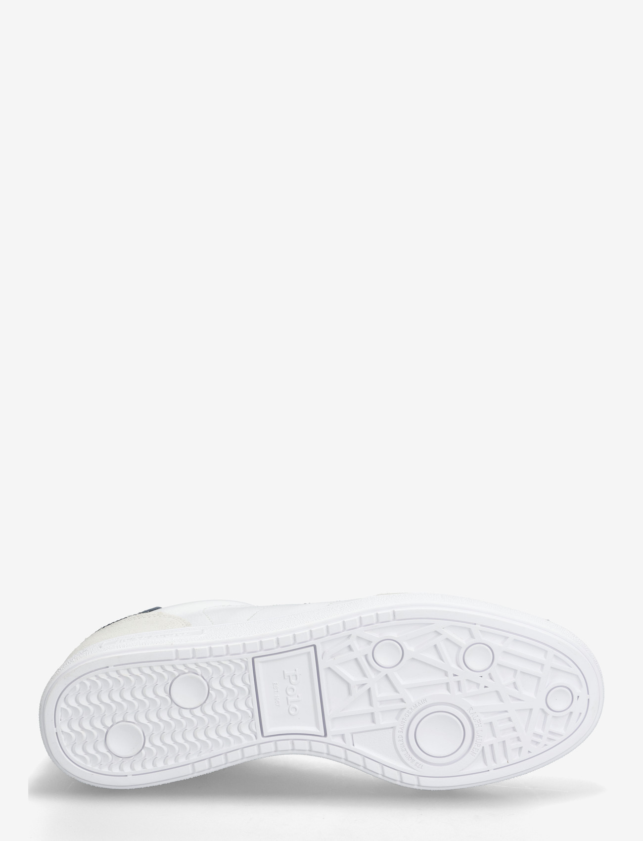 Polo Ralph Lauren - Bedford Leather-Suede Sneaker - niedriger schnitt - white/navy/red - 4