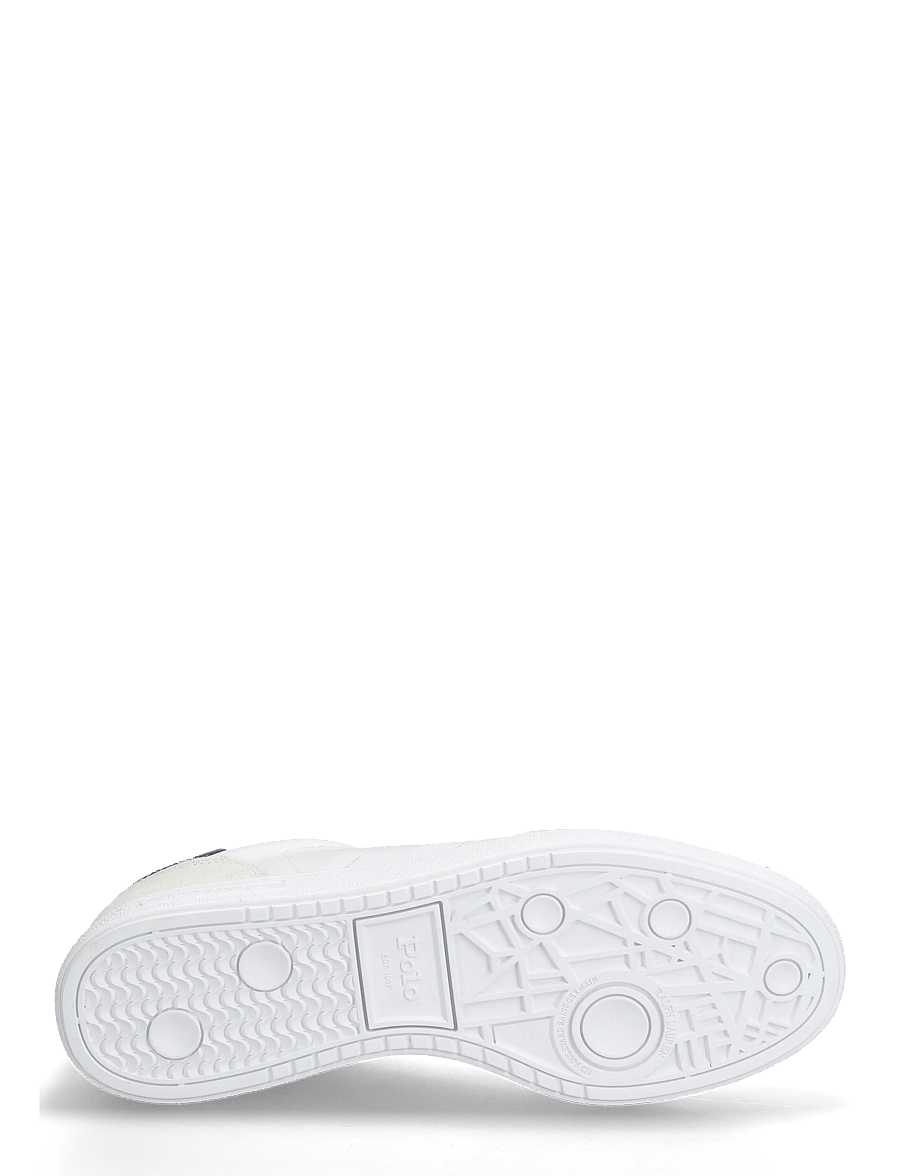 Polo Ralph Lauren - Bedford Leather-Suede Sneaker - low-top sneaker - white/navy/red - 4