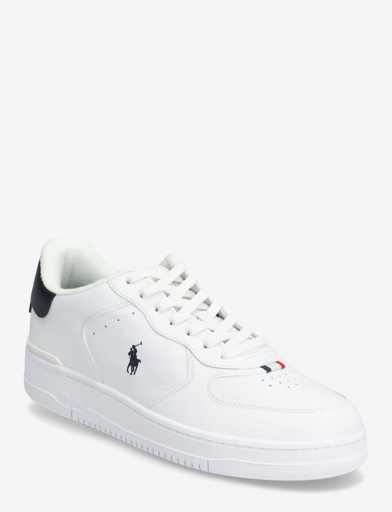 Polo Ralph Lauren - Masters Court Leather Sneaker - niedriger schnitt - white/navy/red - 0