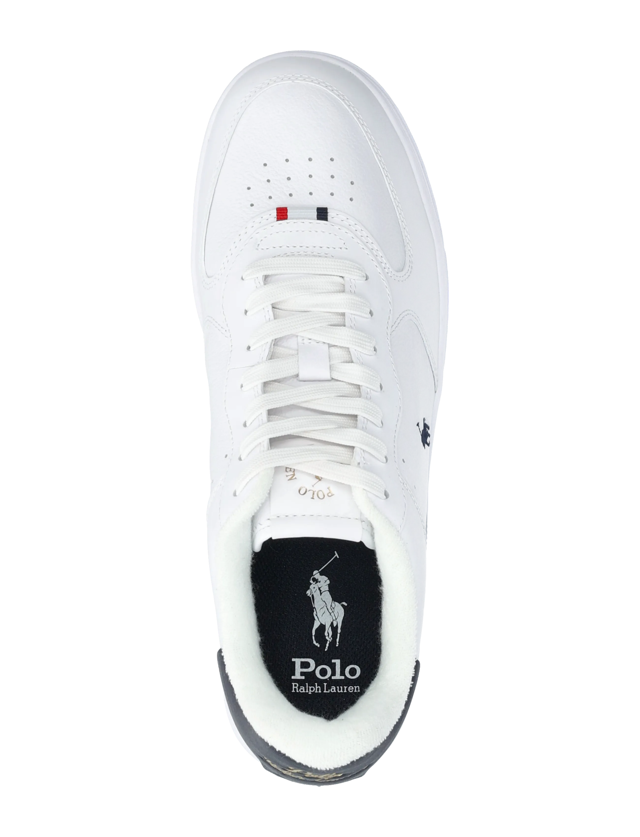 Polo Ralph Lauren - Masters Court Leather Sneaker - low-top sneaker - white/navy/red - 3