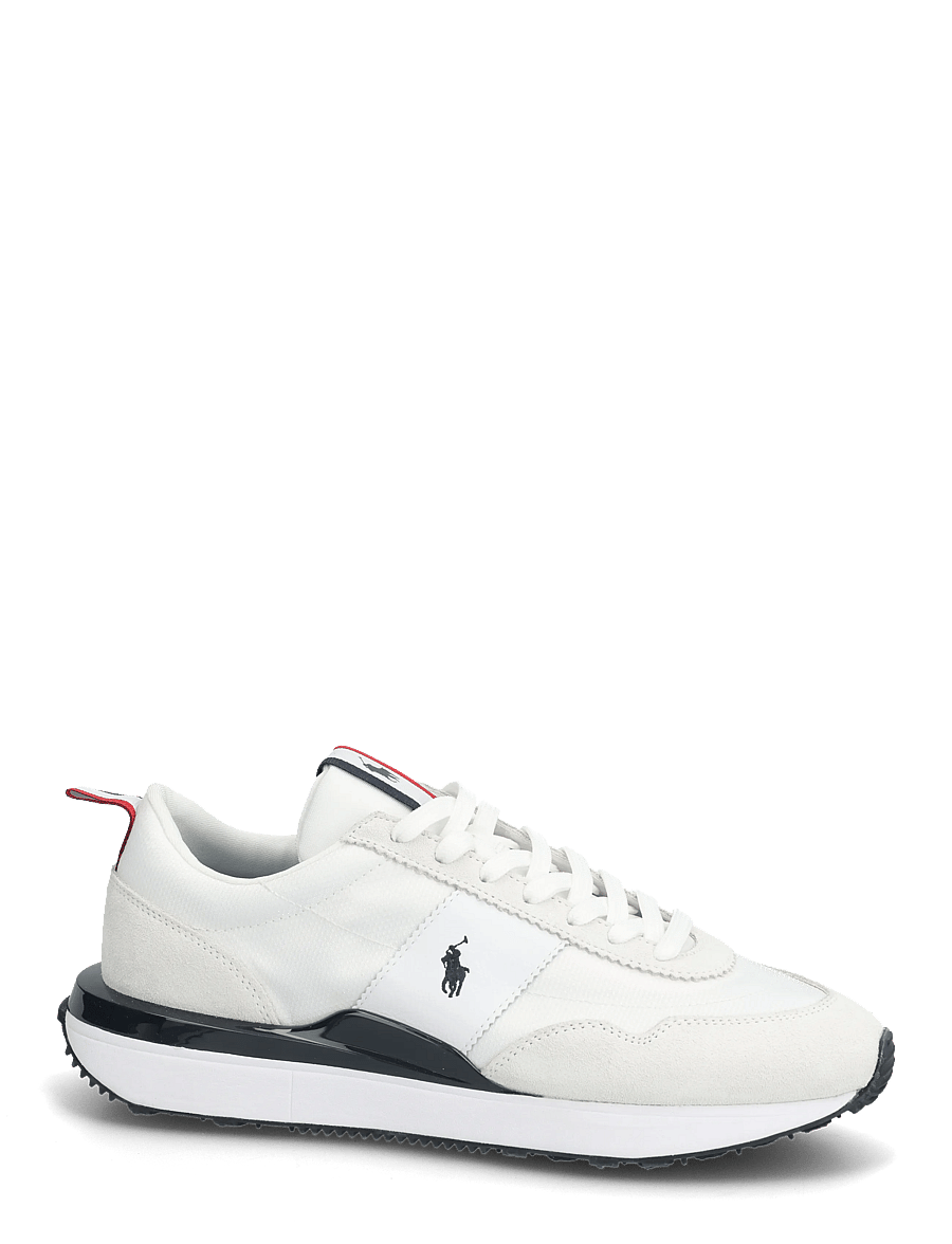 Polo Ralph Lauren - Train 89 Suede & Oxford Sneaker - matalavartiset tennarit - white/navy/red - 1
