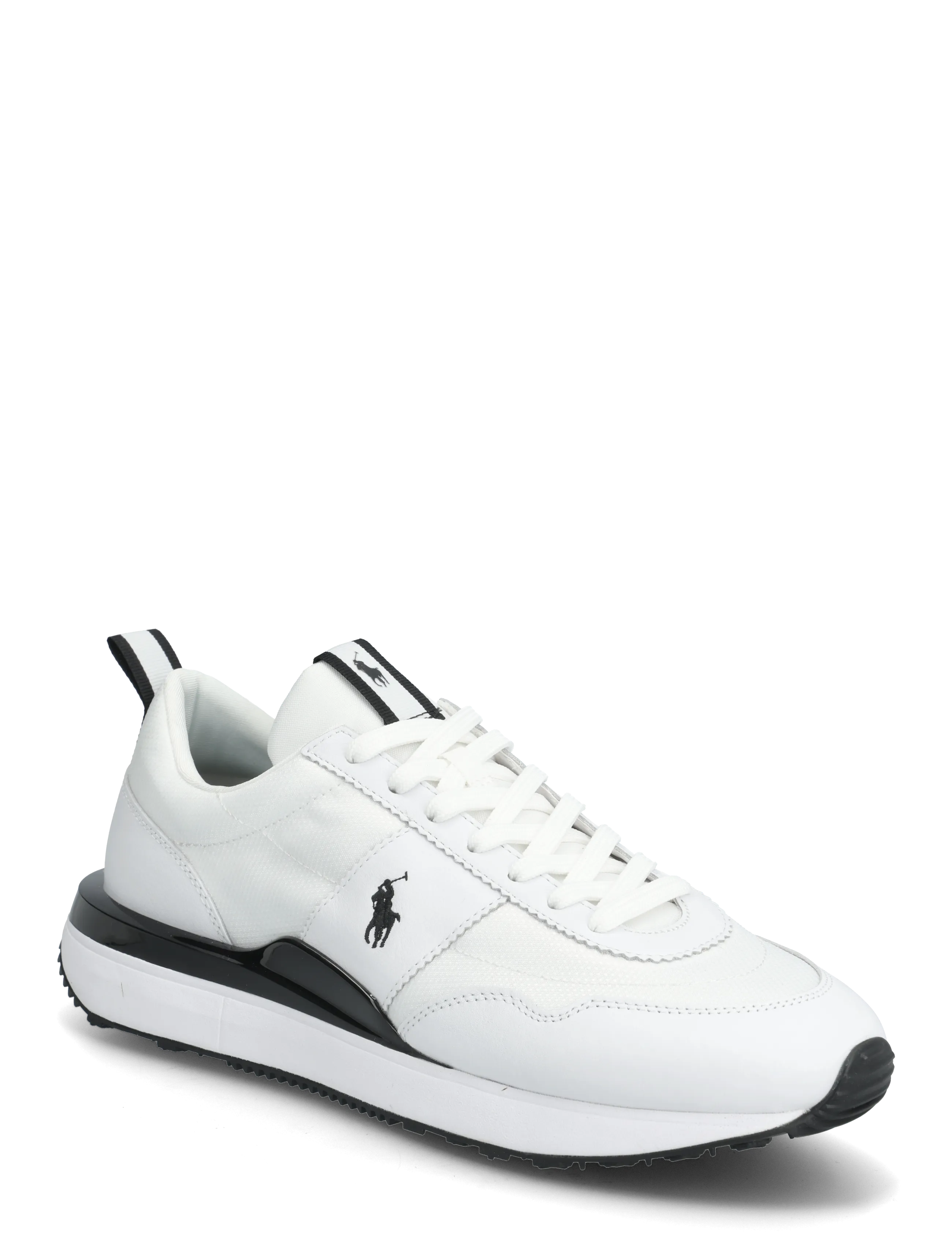 Polo Ralph Lauren Train 89 Leather & Oxford Sneaker - Madala säärega tossud - WHITE/BLACK / white