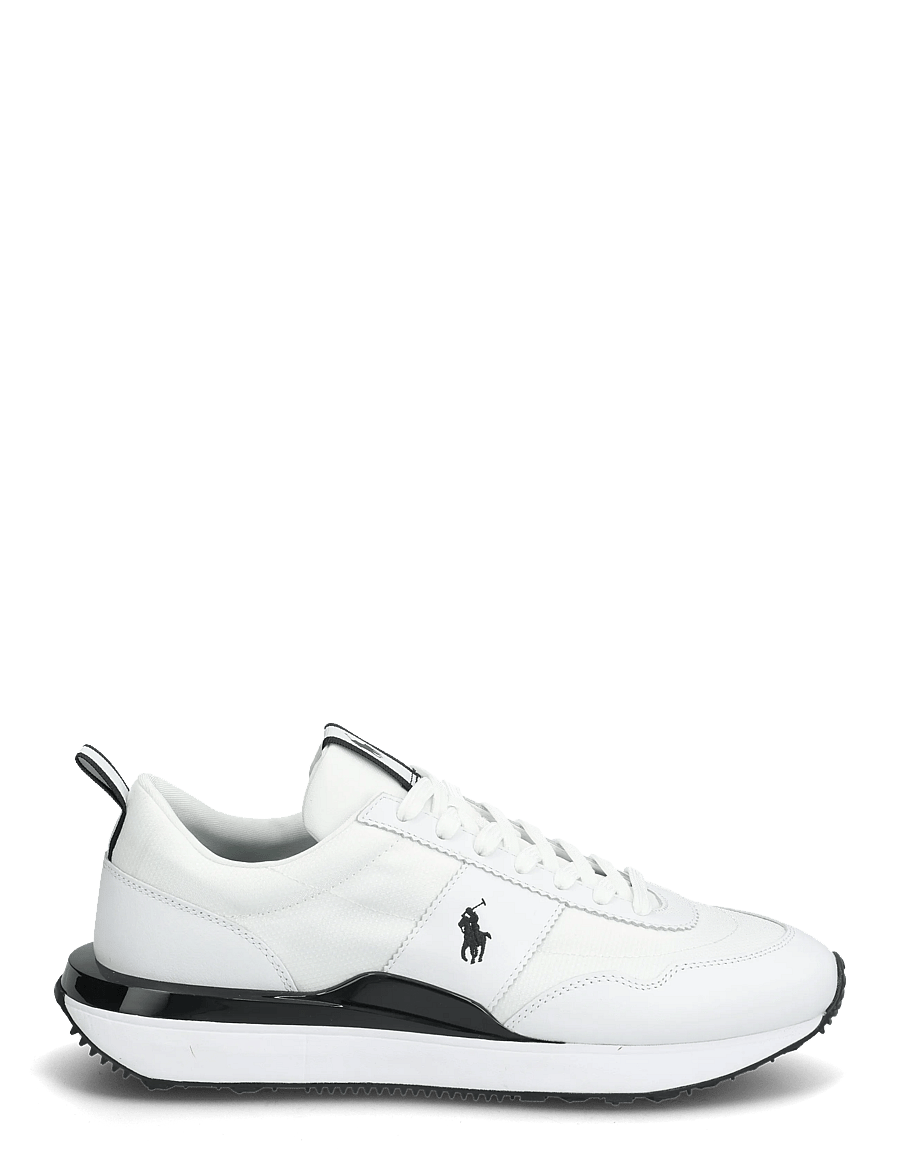 Polo Ralph Lauren - Train 89 Leather & Oxford Sneaker - white/black - 1