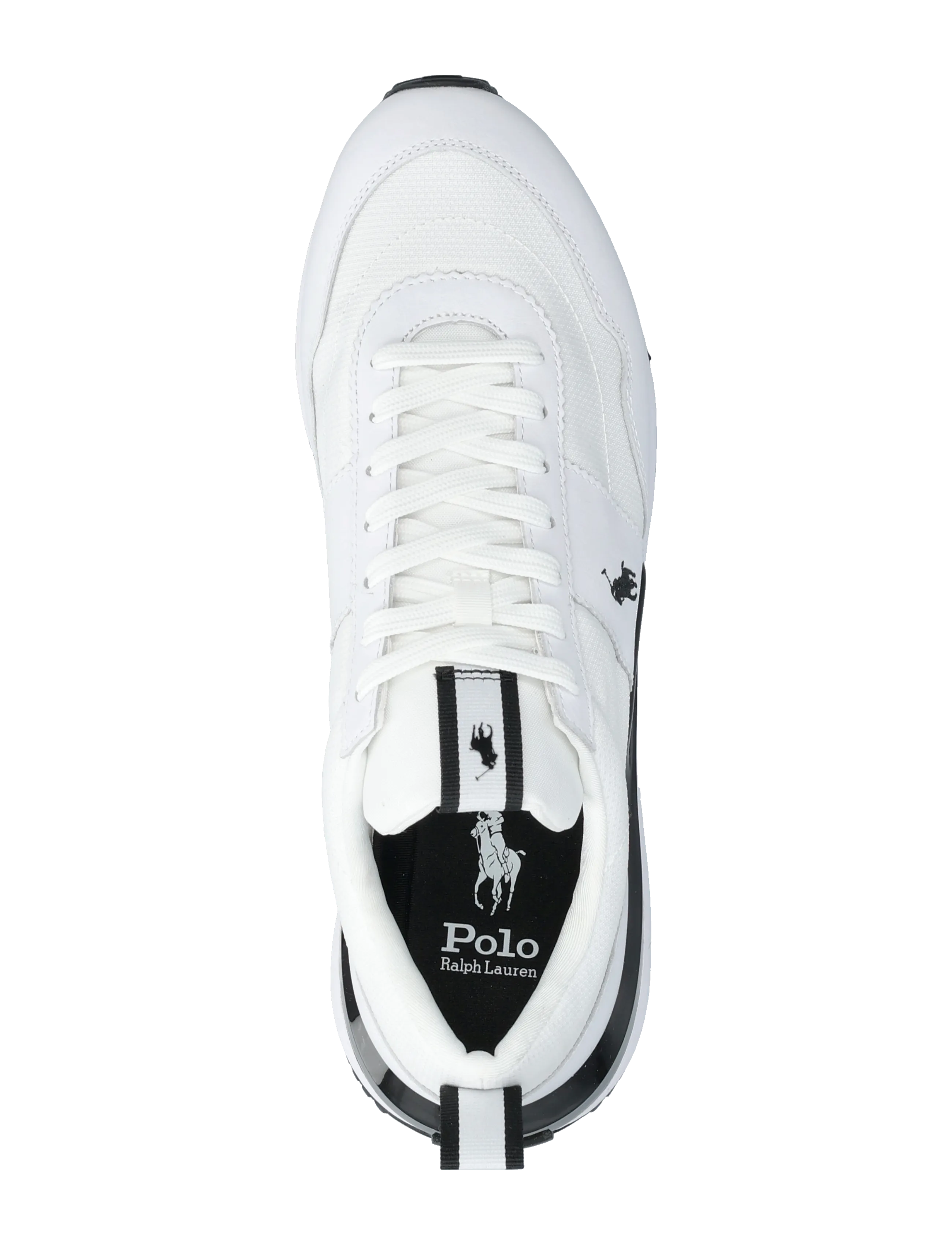 Polo Ralph Lauren - Train 89 Leather & Oxford Sneaker - white/black - 3