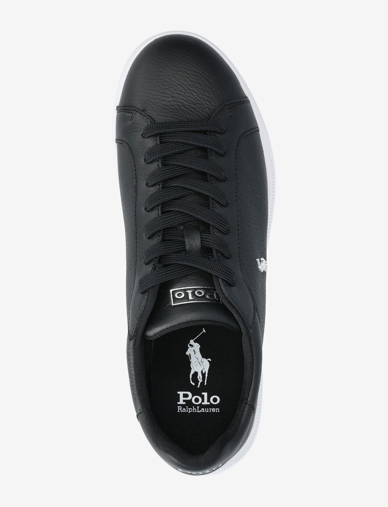Polo Ralph Lauren - Heritage Court II Leather Sneaker - niedriger schnitt - black/silver - 3
