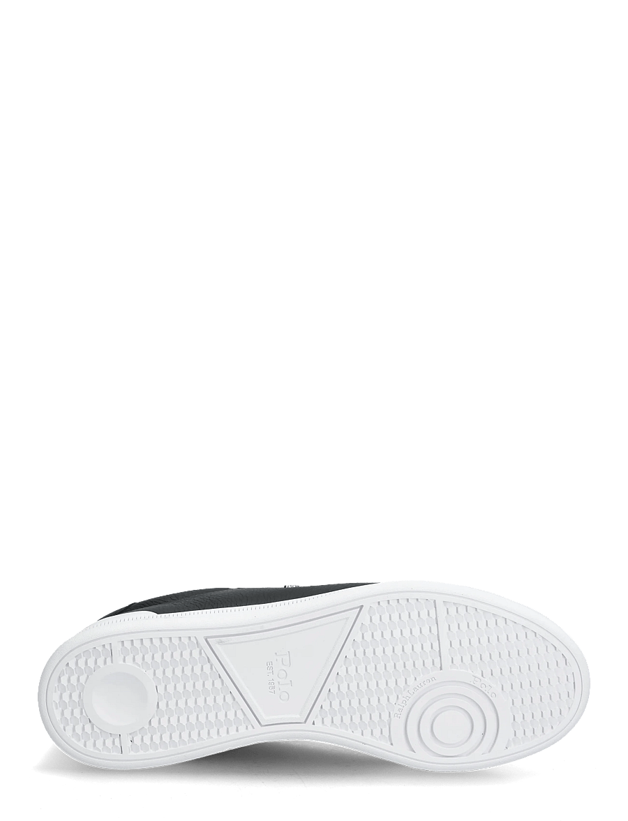 Polo Ralph Lauren - Heritage Court II Leather Sneaker - low-top sneaker - black/silver - 4