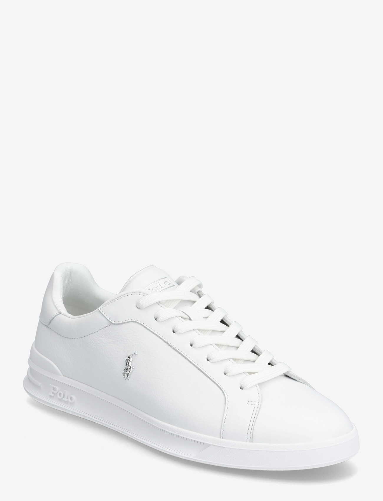 Polo Ralph Lauren - Heritage Court II Leather Sneaker - tennised - white/silver - 0