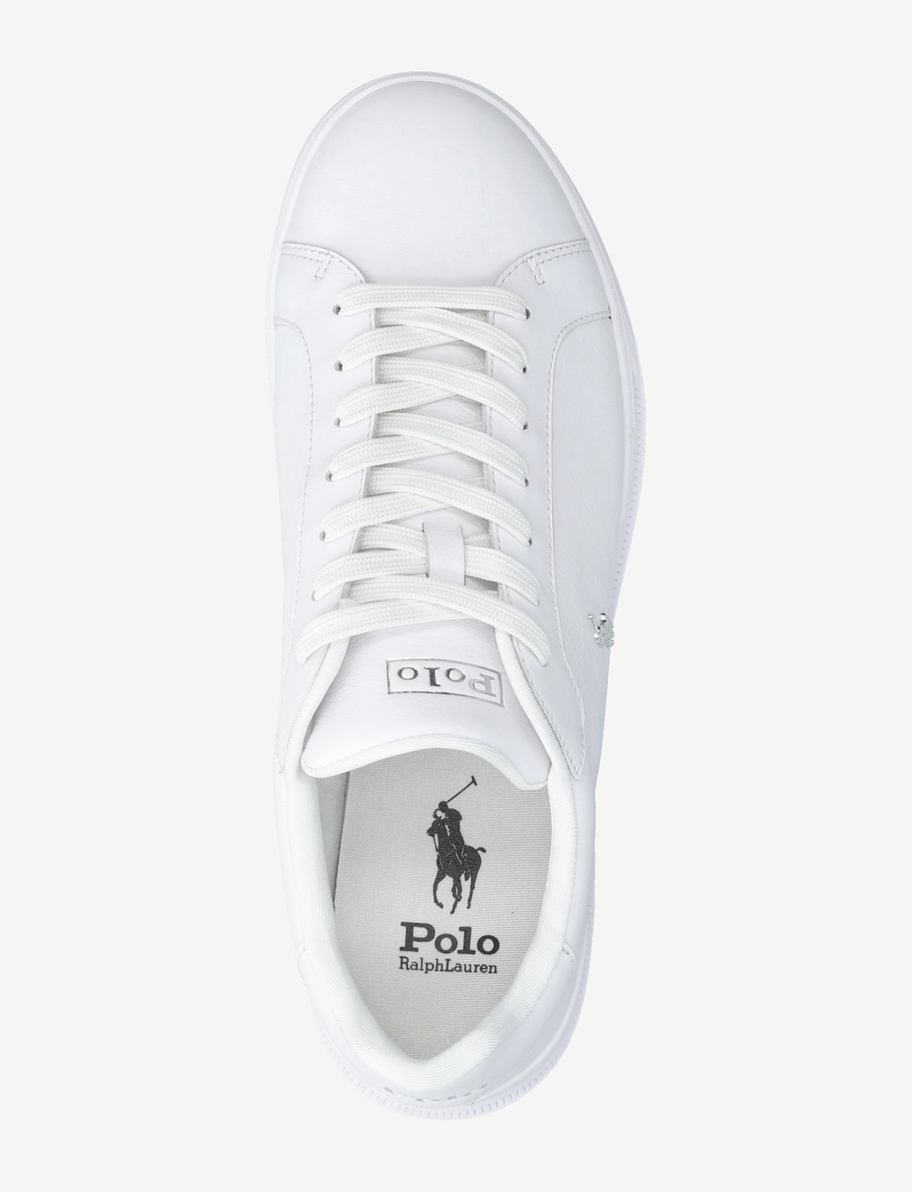 Polo Ralph Lauren - Heritage Court II Leather Sneaker - tennised - white/silver - 3