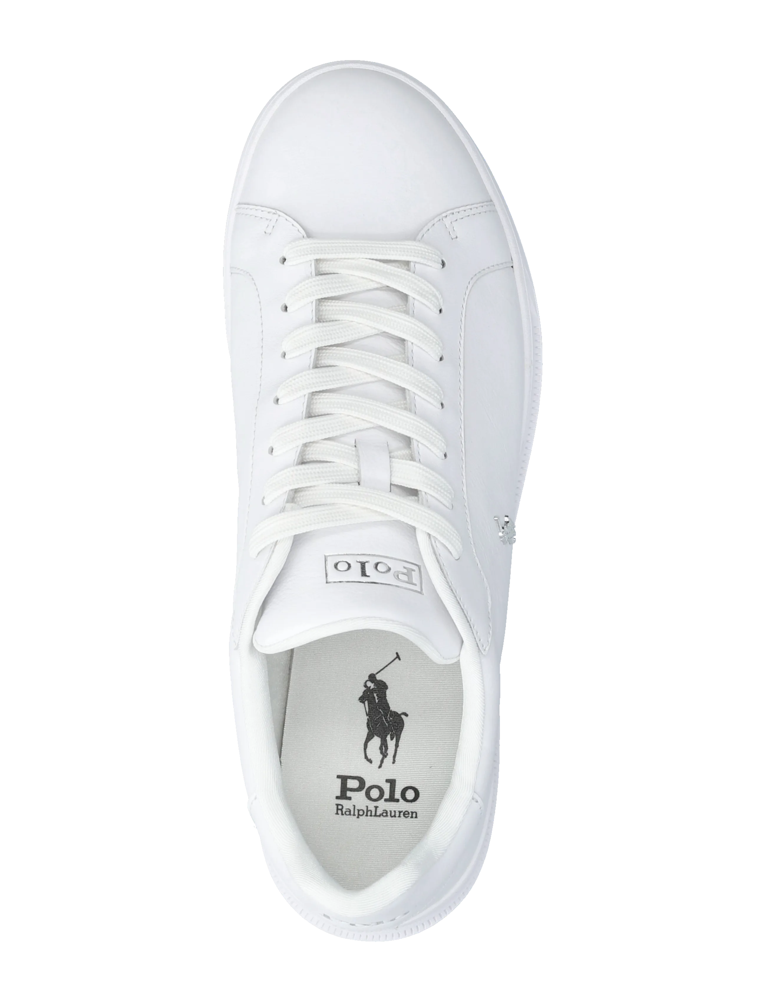 Polo Ralph Lauren - Heritage Court II Leather Sneaker - low tops - white/silver - 3