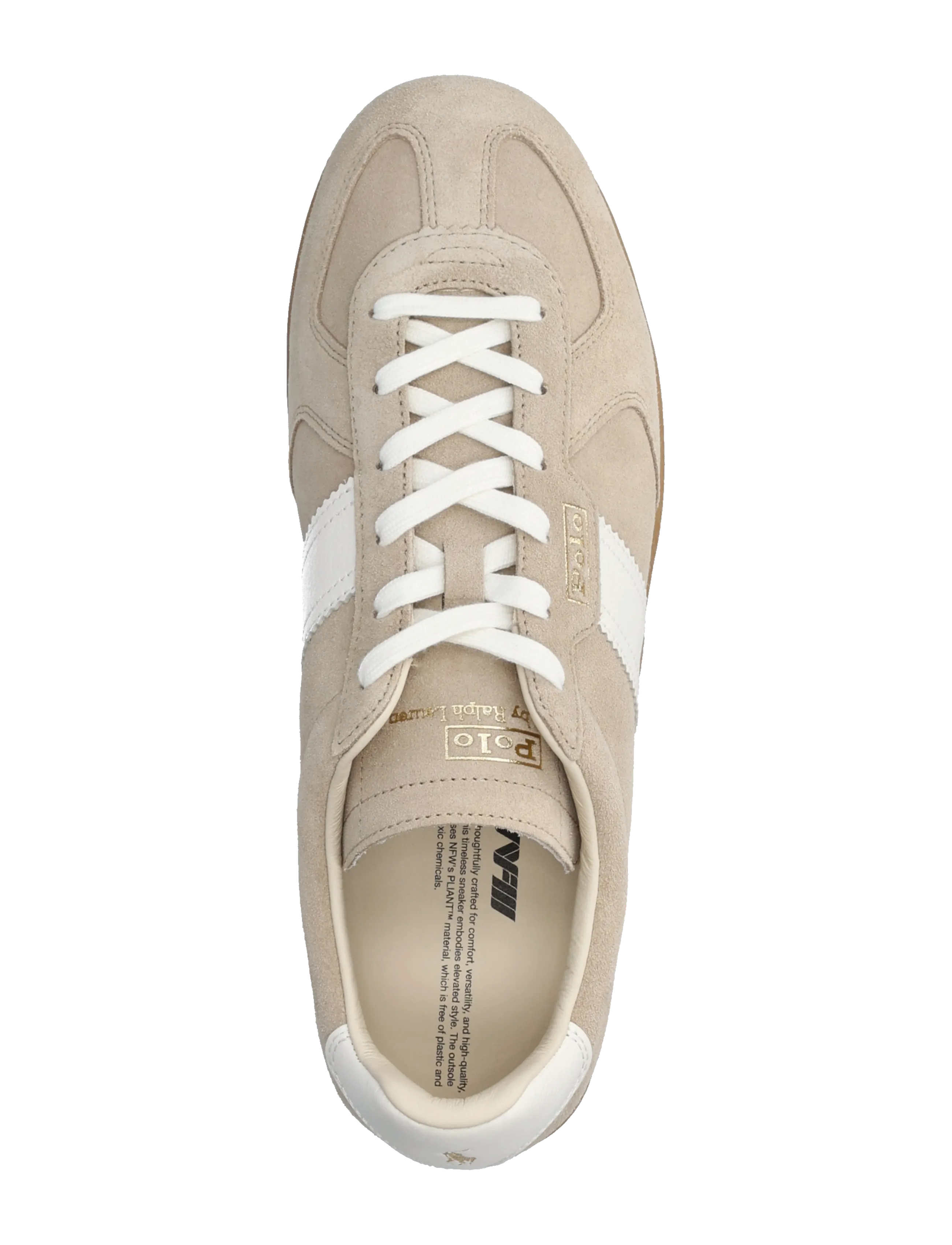 Polo Ralph Lauren - SUEDE/LEATHER-FIELD CT 100-SK-LTL - low-top sneaker - milkshake/deckwas - 3