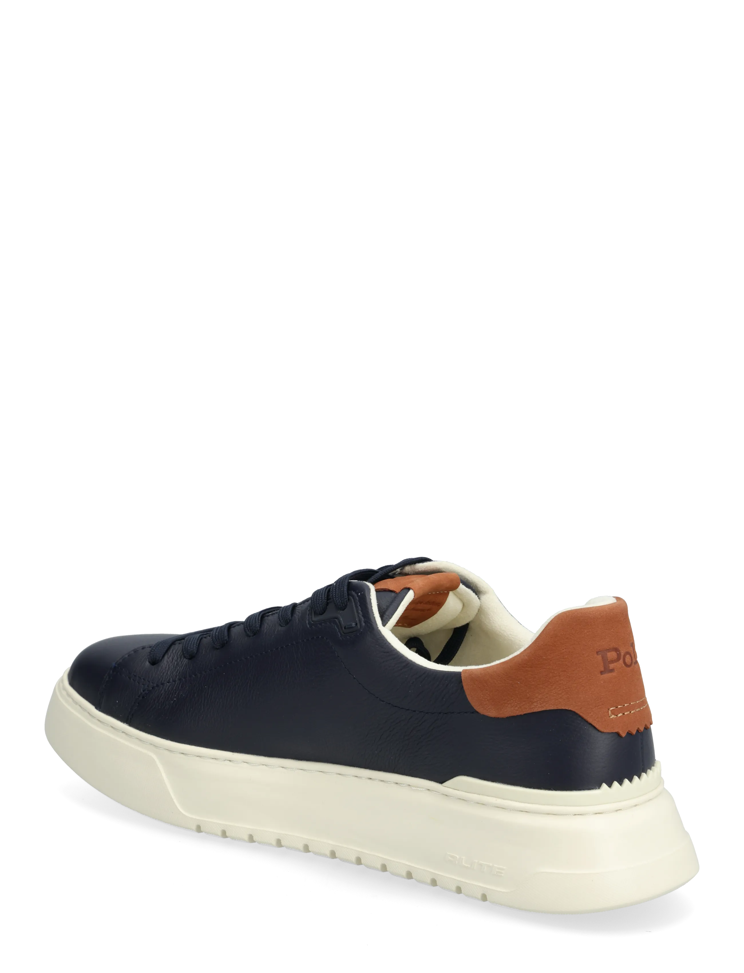 Polo Ralph Lauren - RLite Court Tumbled Leather Sneaker - lave sneakers - navy/tan - 2