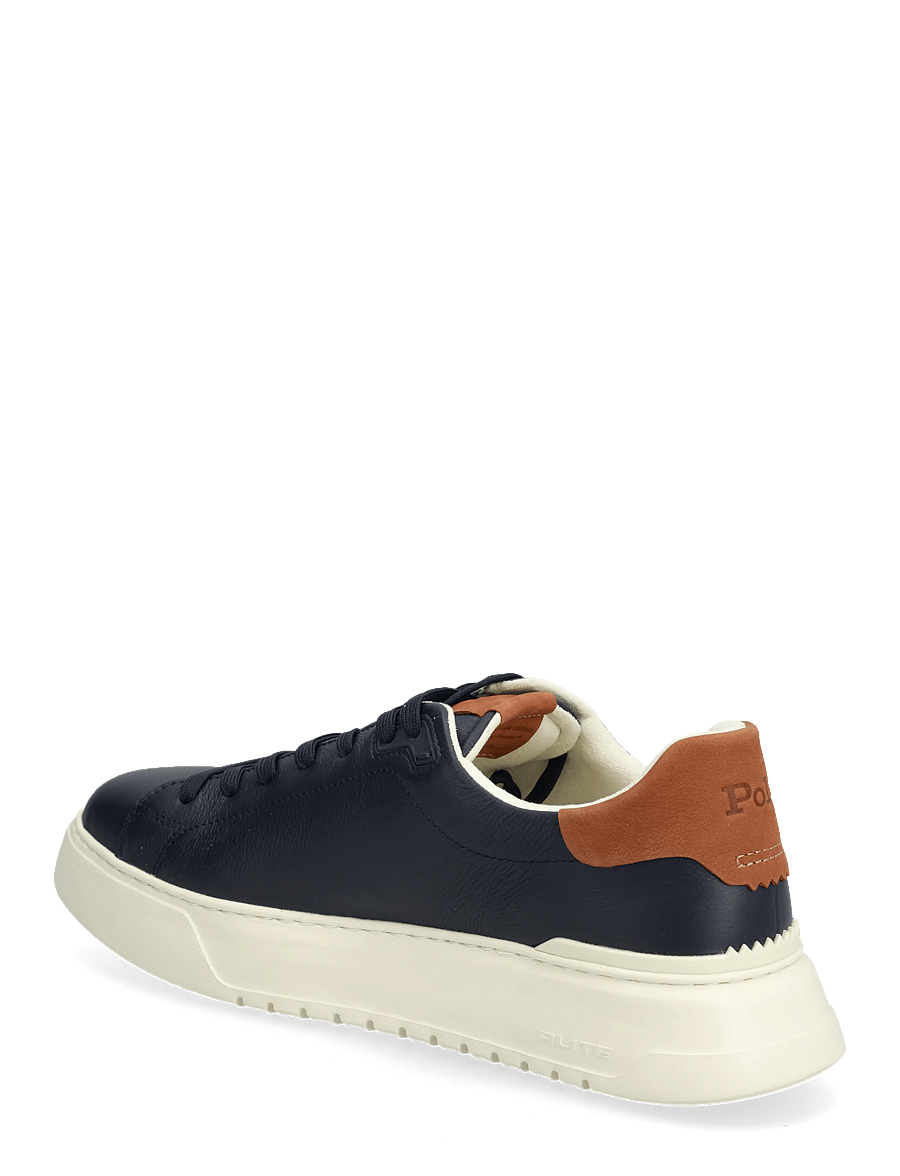 Polo Ralph Lauren - RLite Court Tumbled Leather Sneaker - madala säärega - navy/tan - 2