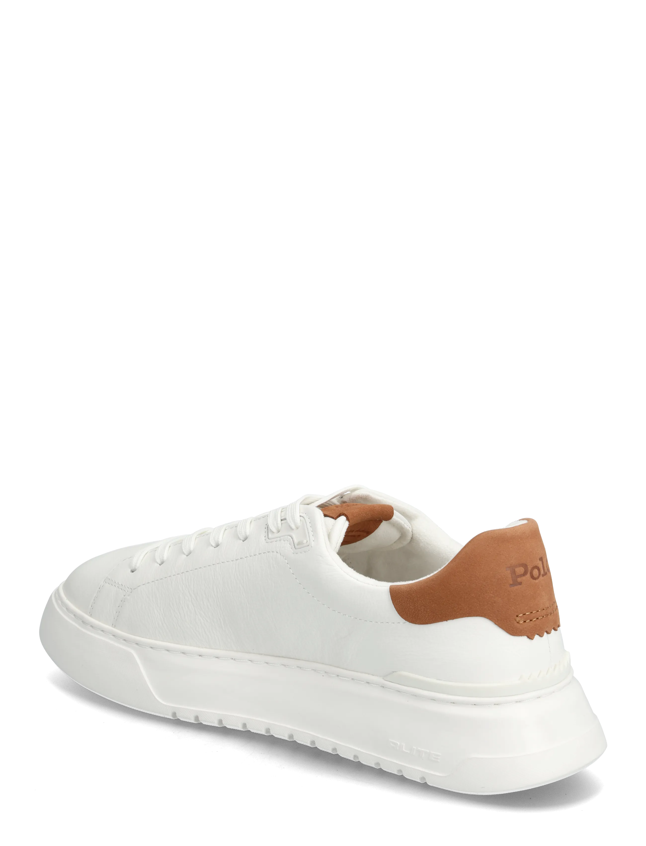 Polo Ralph Lauren - RLite Court Tumbled Leather Sneaker - lave sneakers - off white/tan - 2